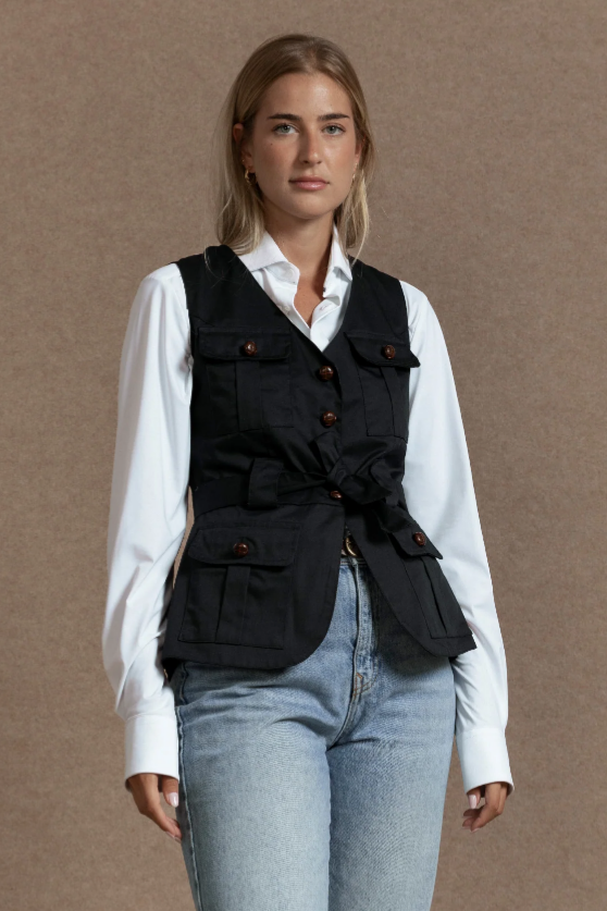 Chalequillo Bolsillos Marino