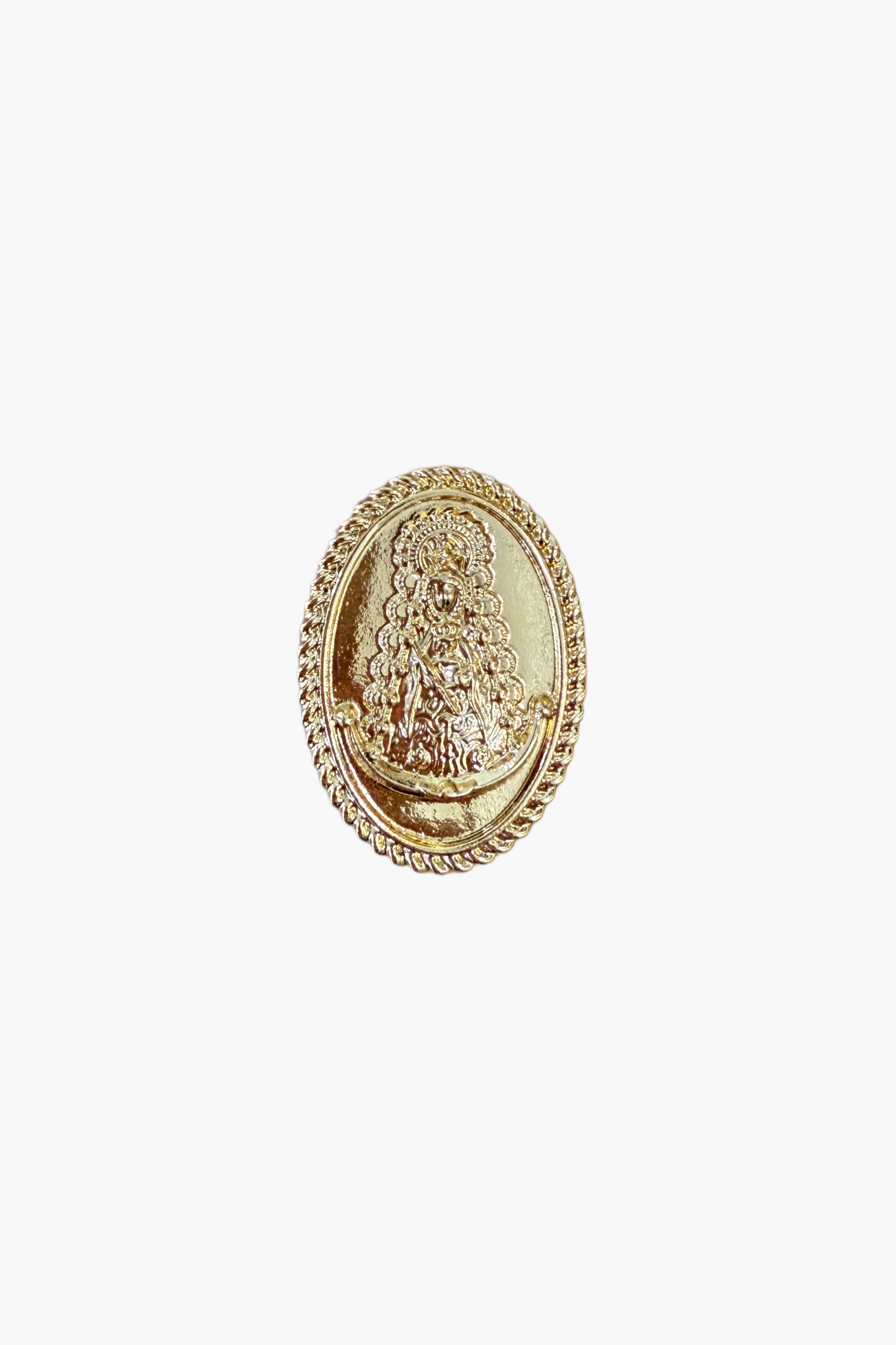 Broche virgen del Rocío round