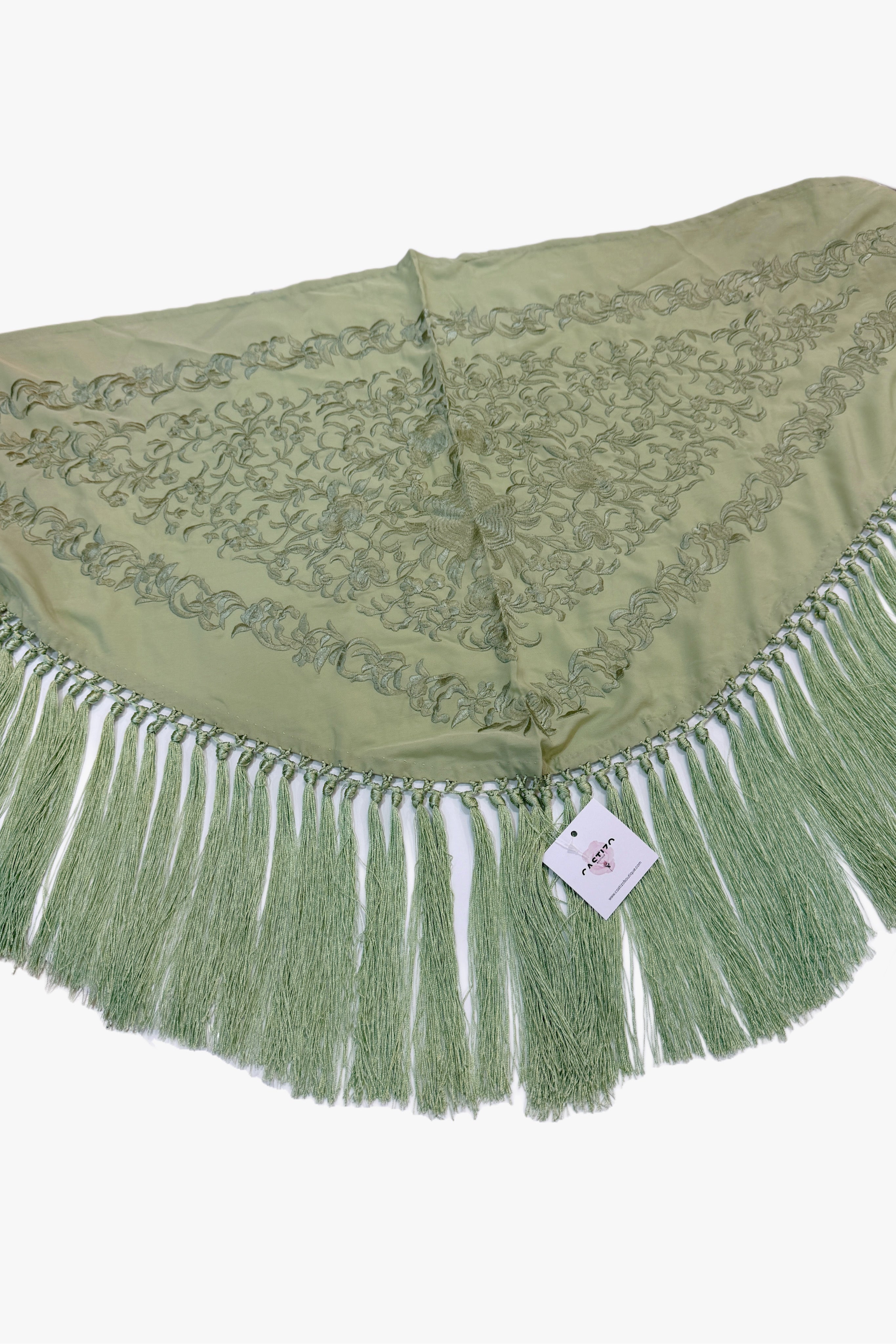 Mantoncillo verde hoja | Monocolor
