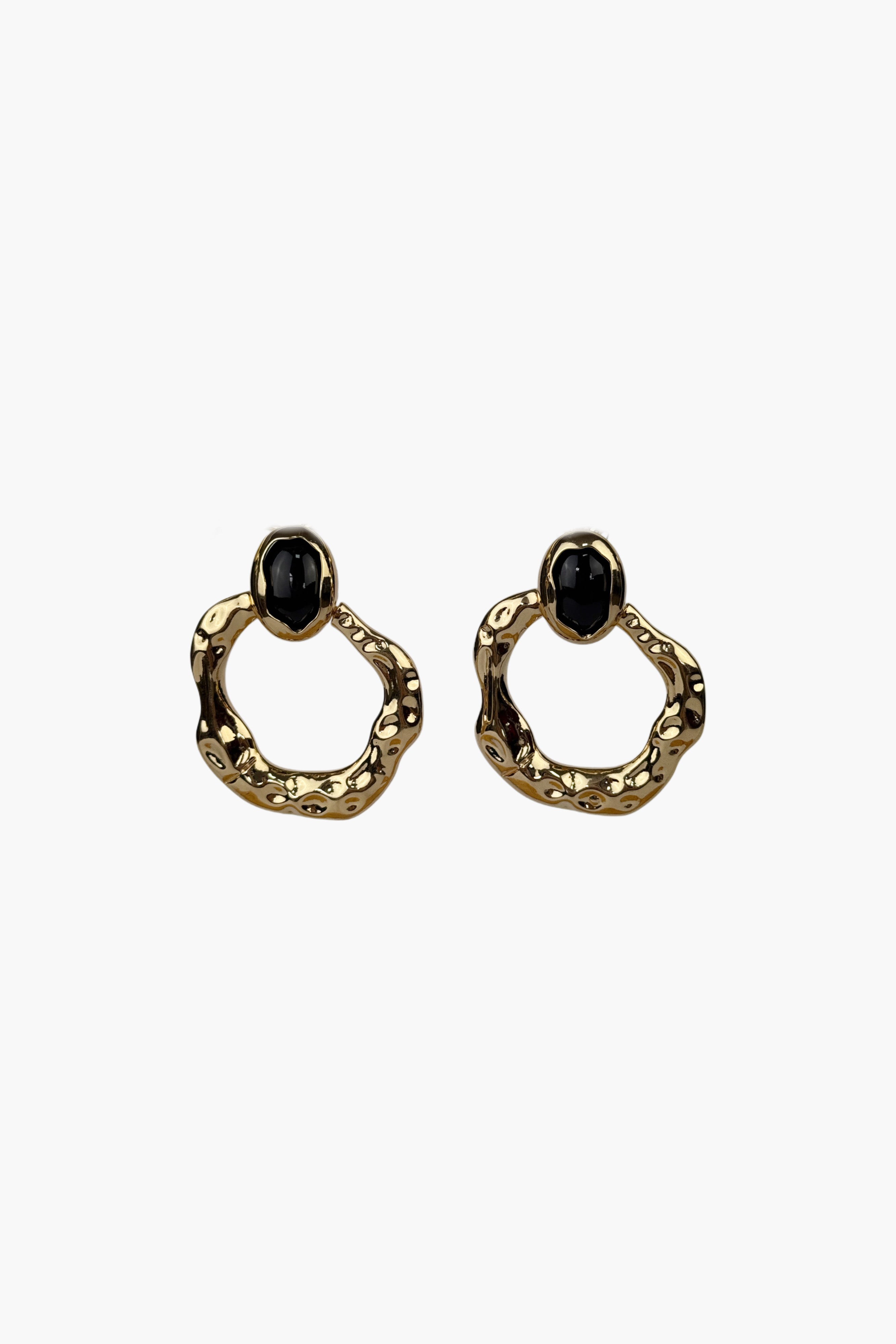 Aro labrado perla negra