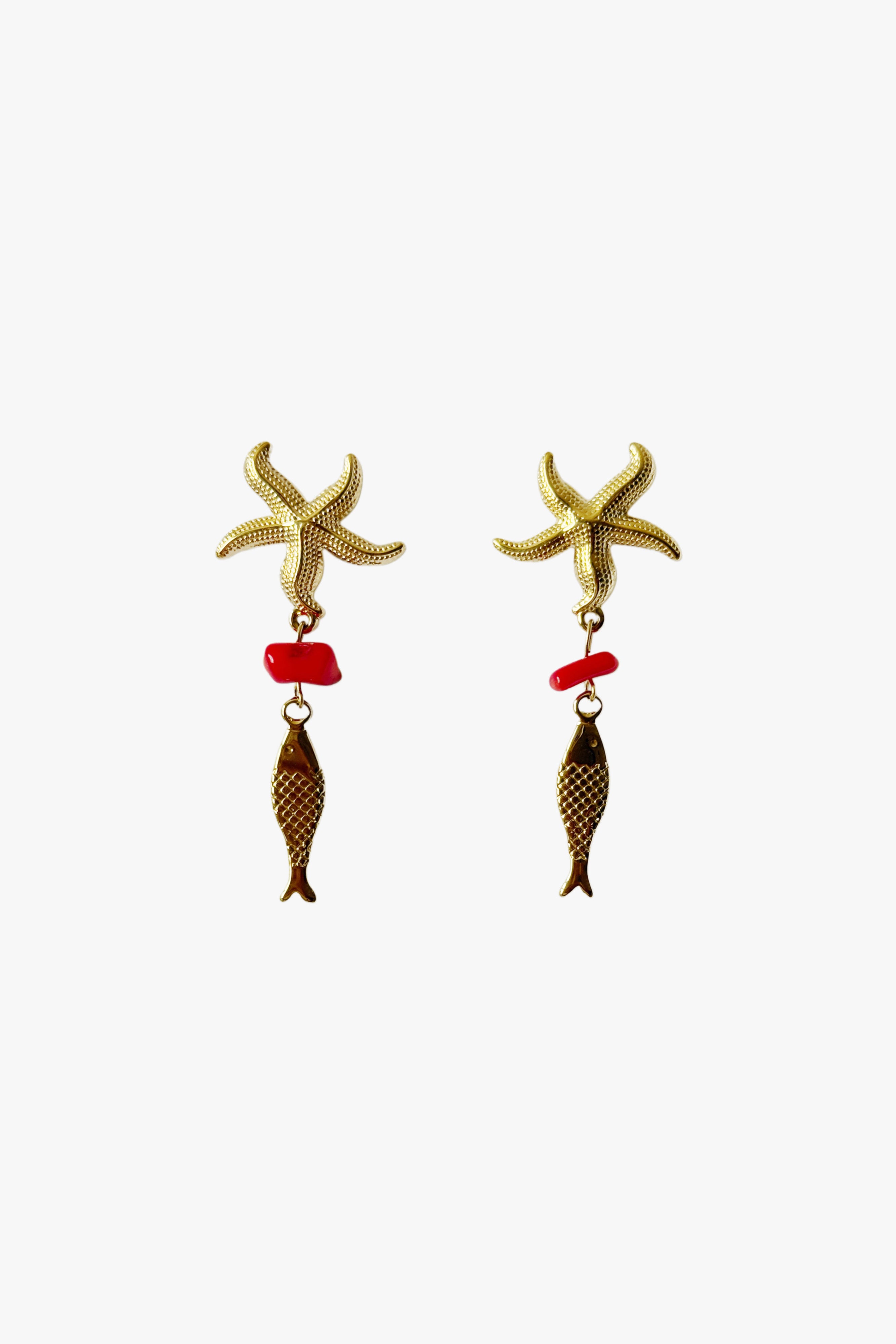 Pendientes mar rojo