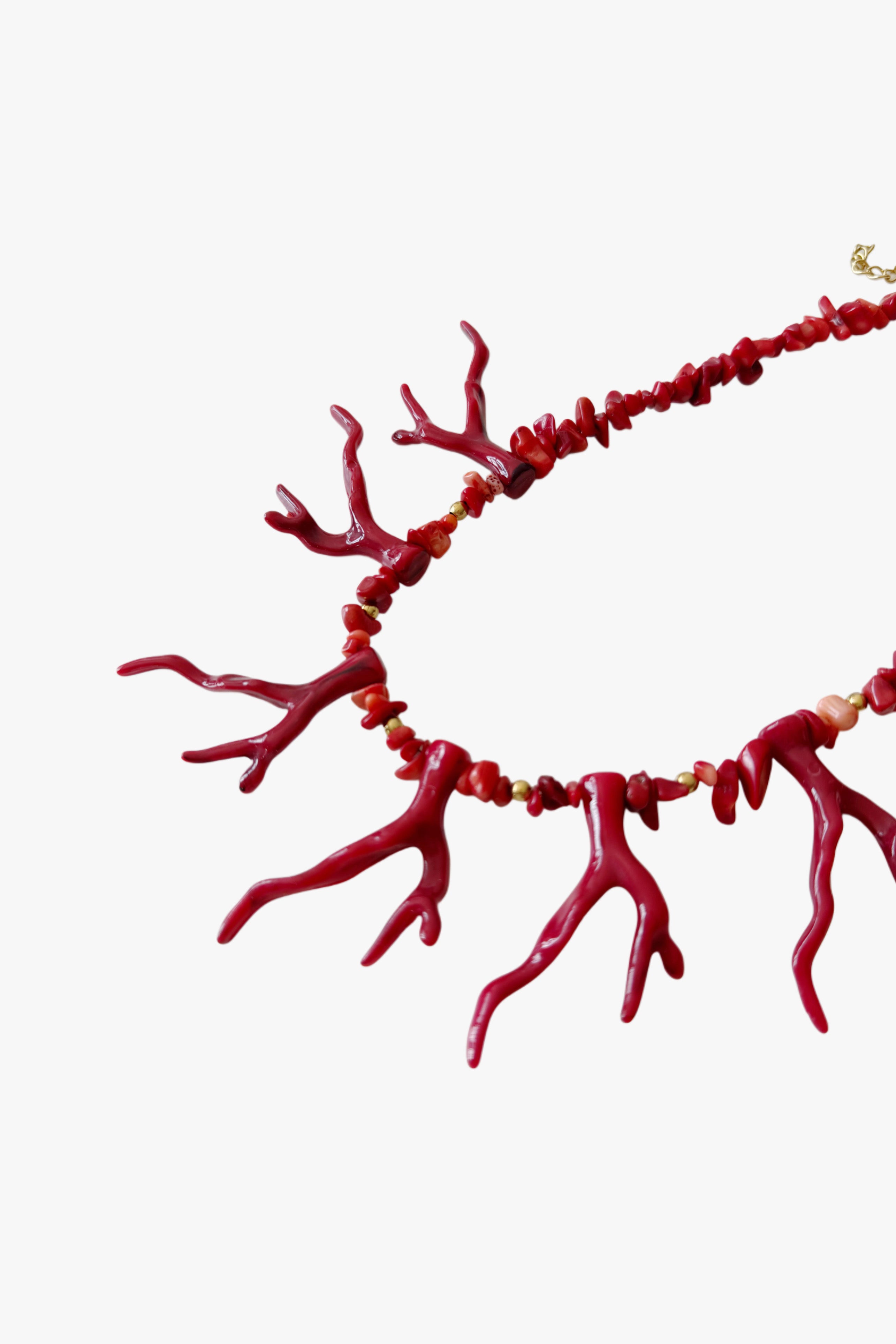 Collar corales rojos