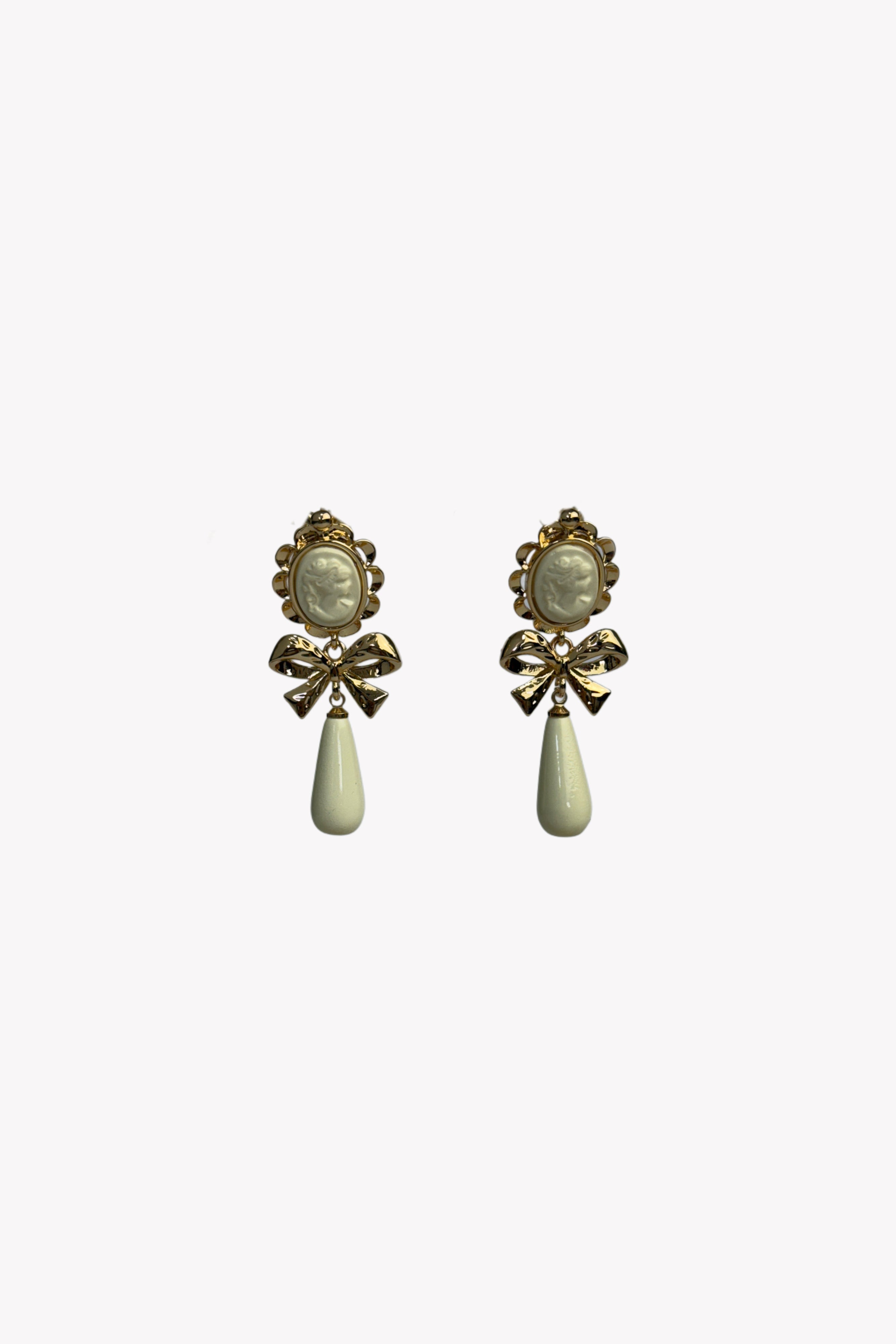 Pendientes Cubanitas hueso