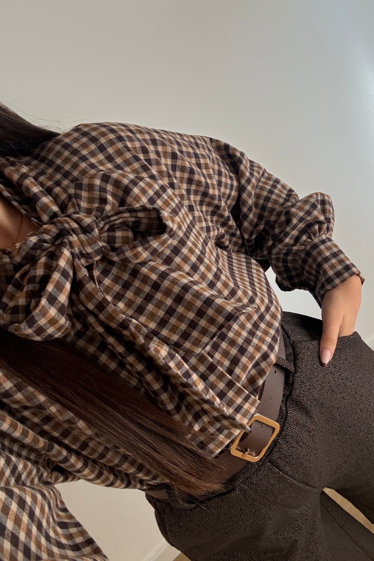 Camisa mini cuadros