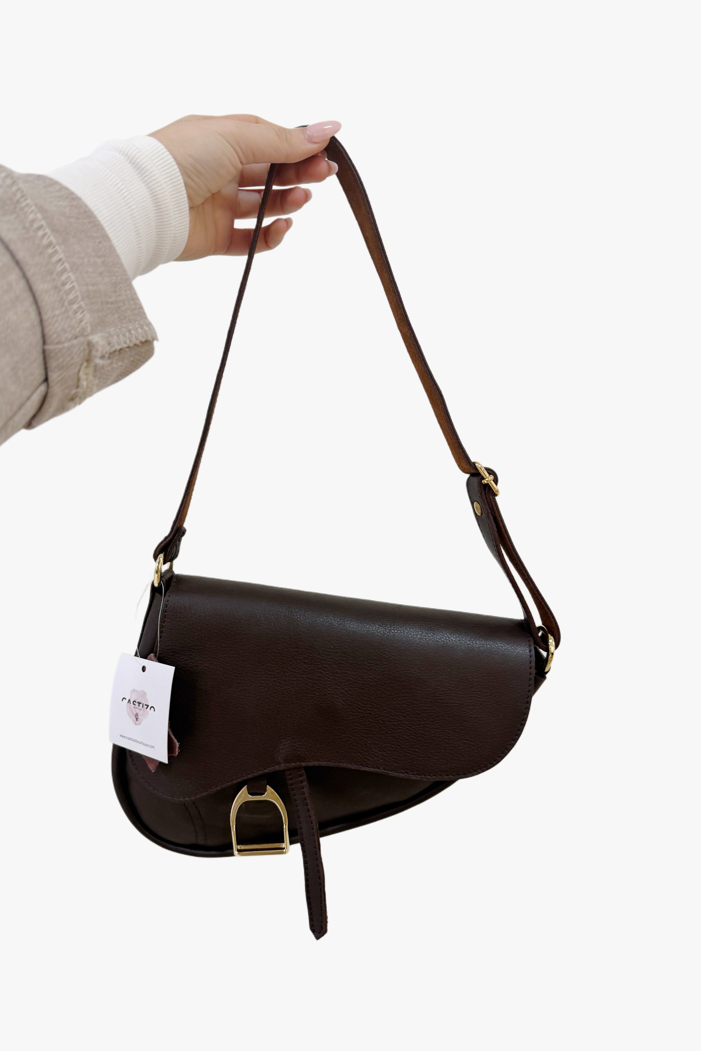 Bolso de hombro piel