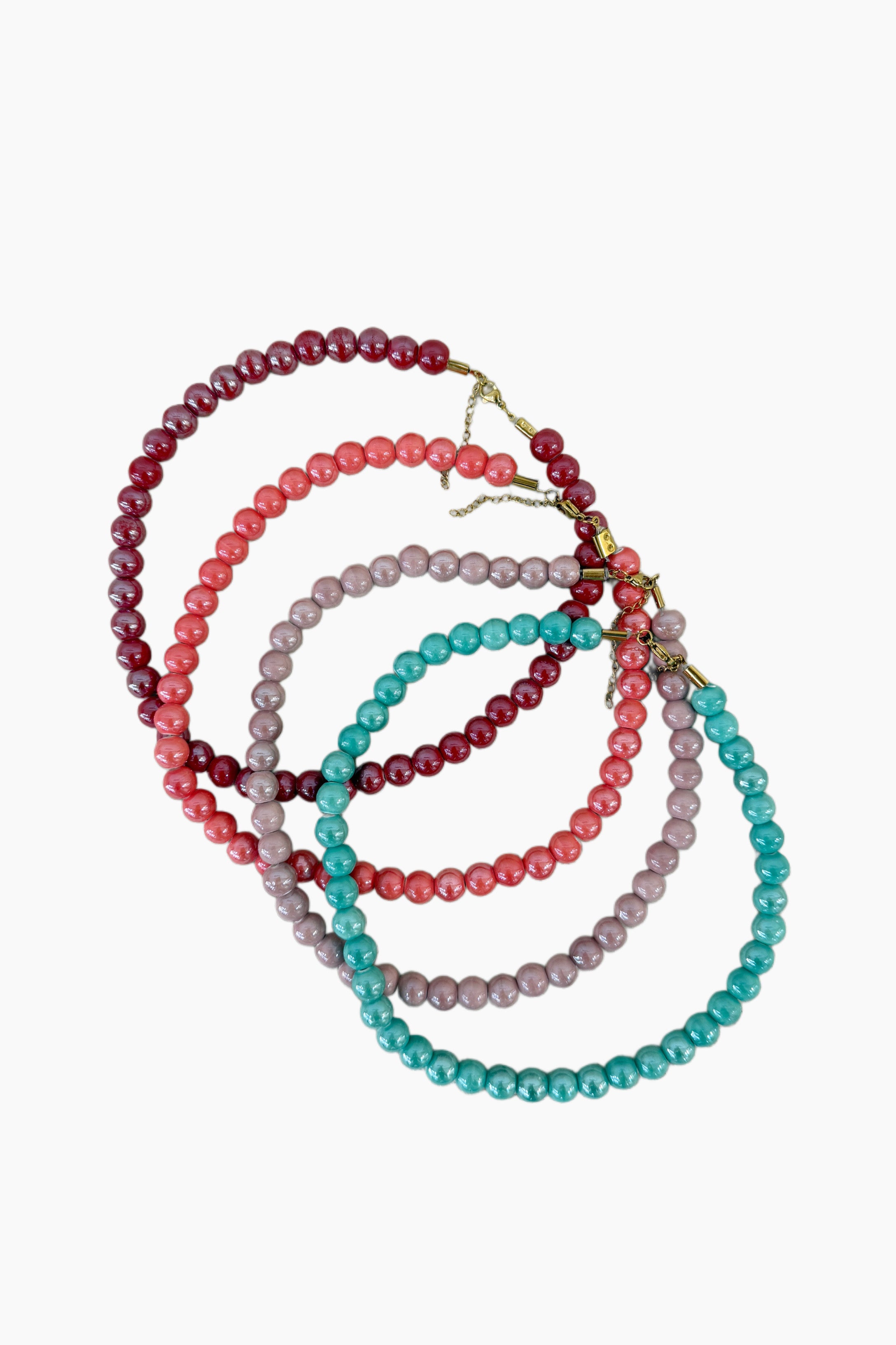 Collar perla de color