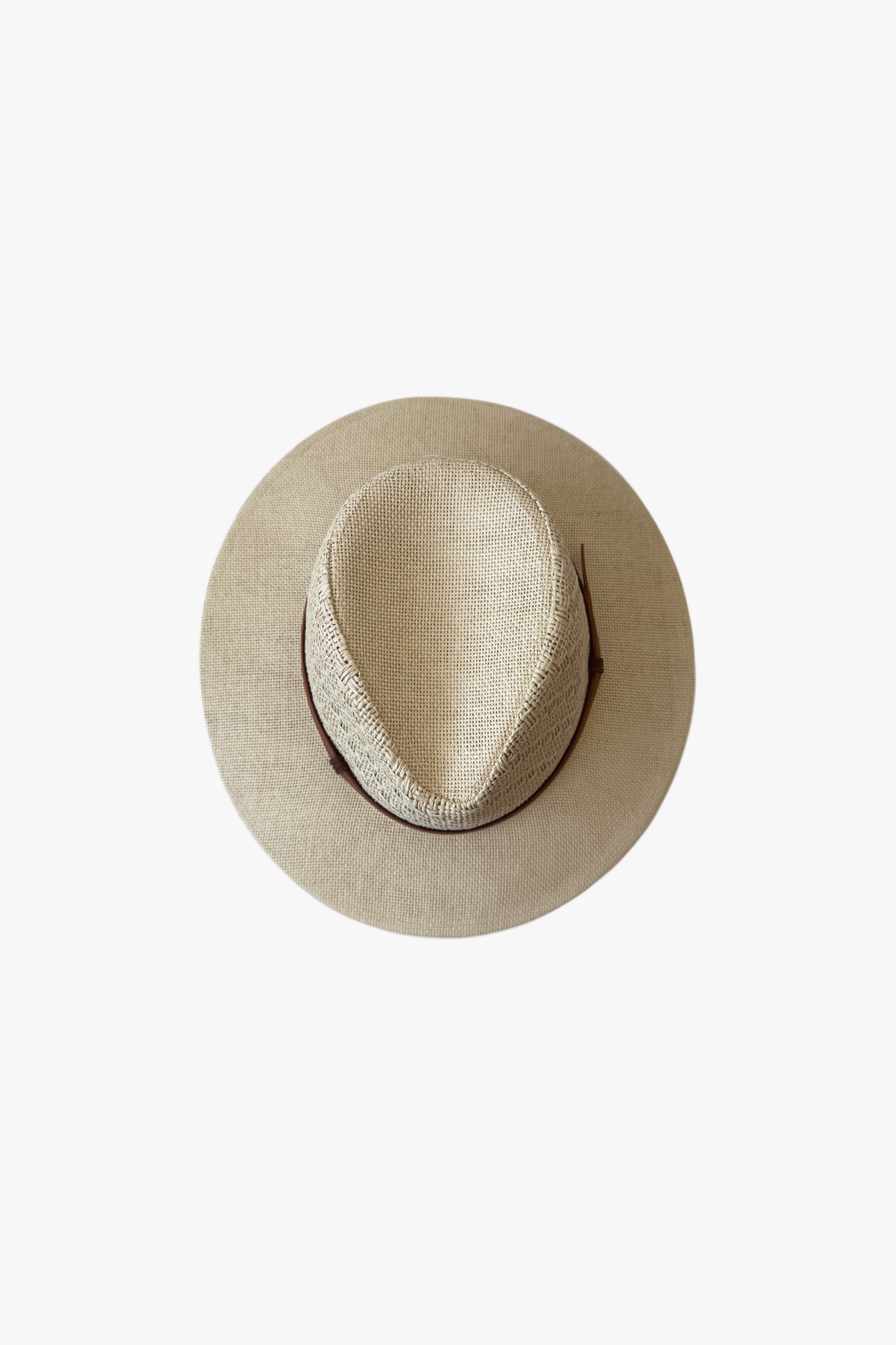 Sombrero de rafia Panamá claro