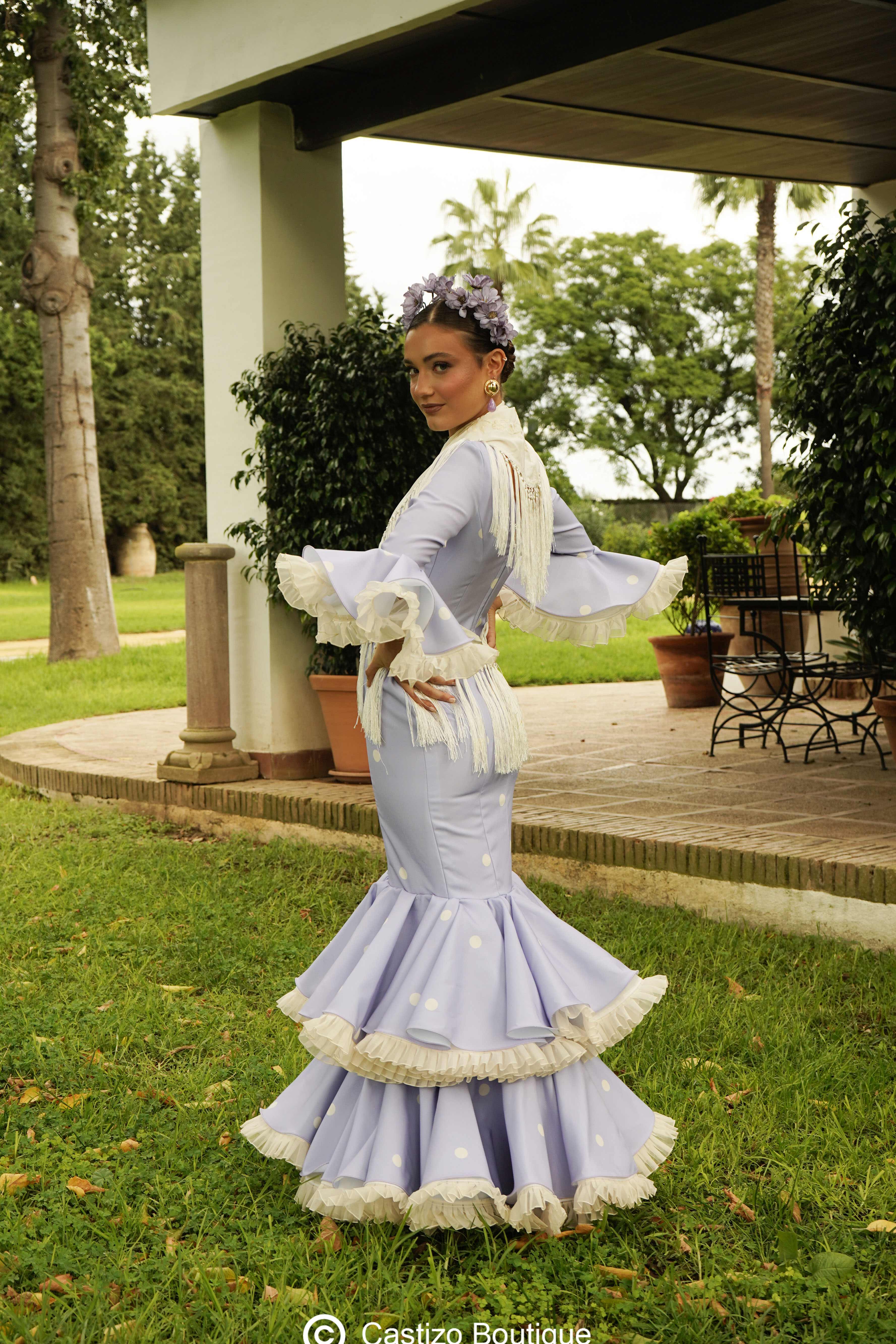 Traje Bulería Malva