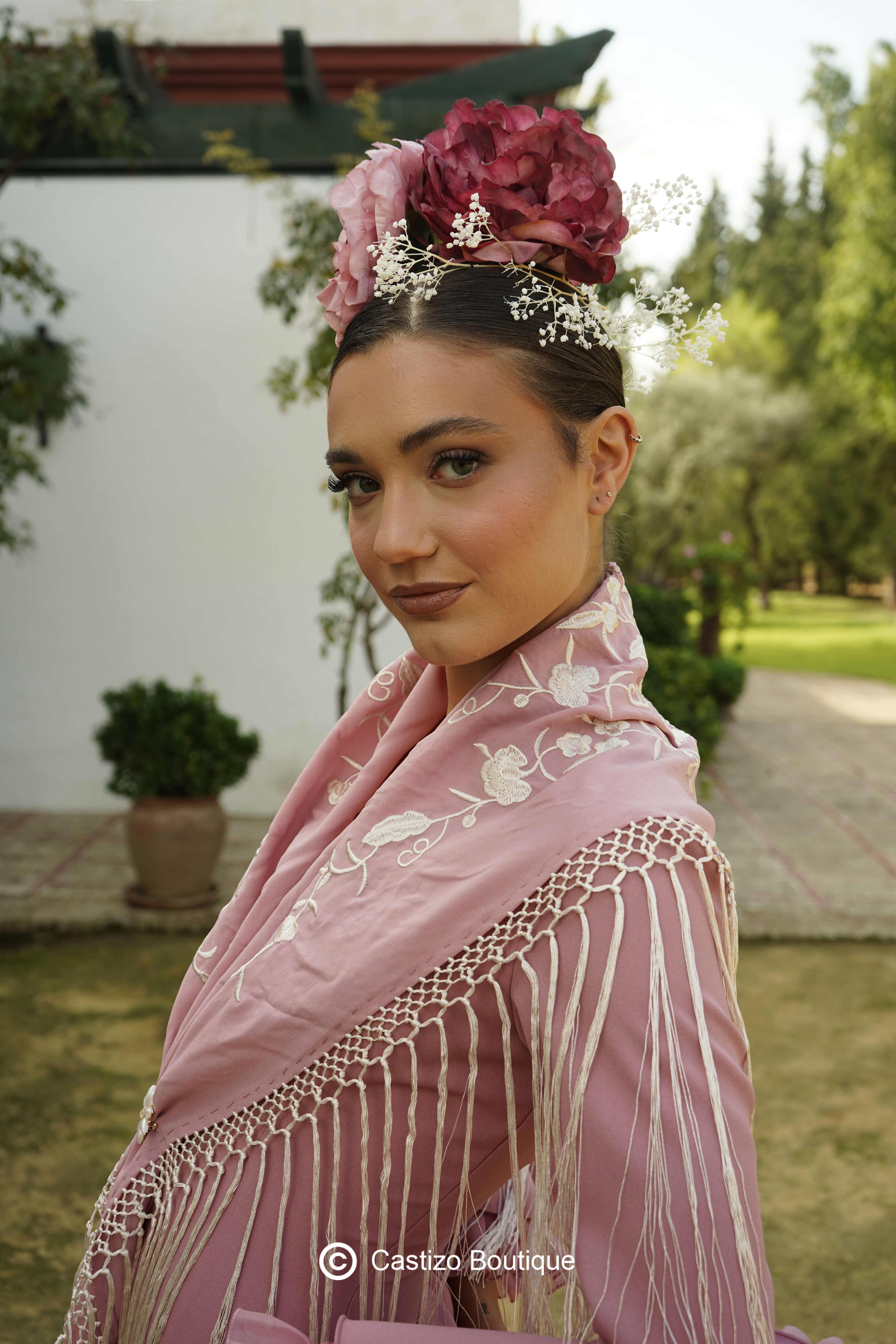 Mantoncillo Bulería Rosa empolvado