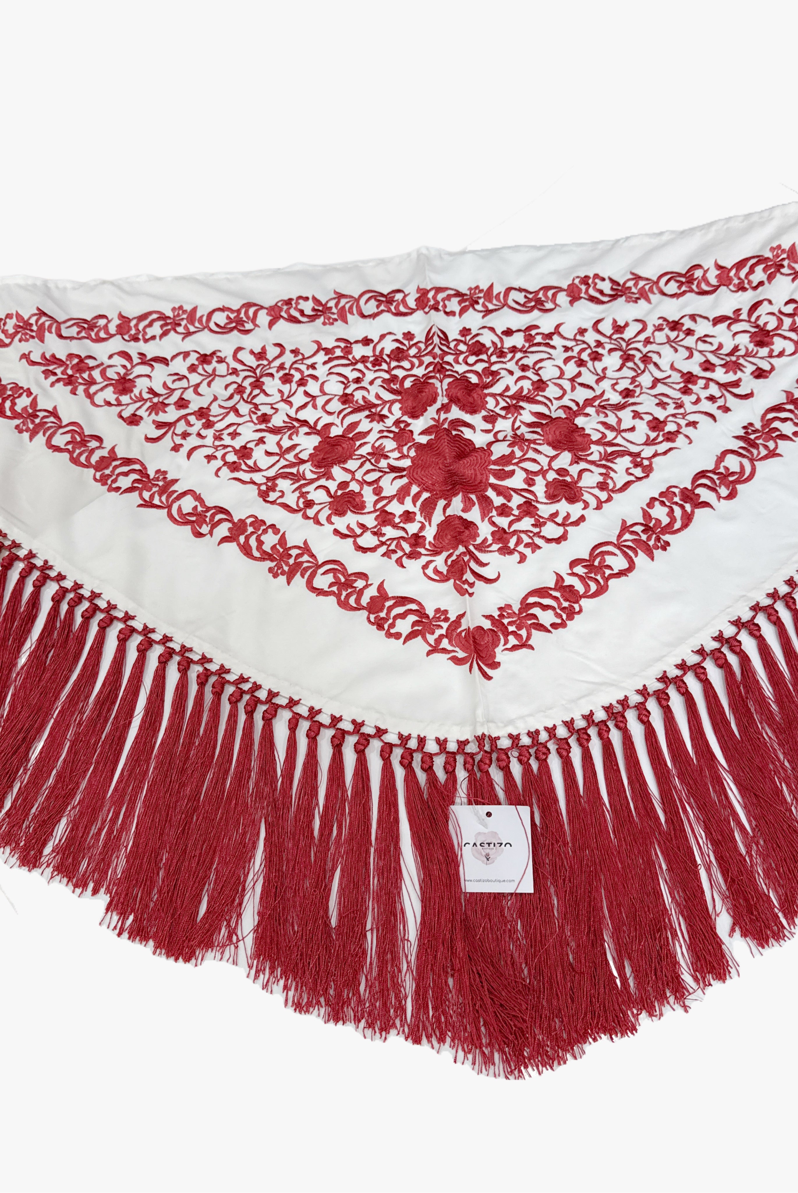 Mantoncillo blanco/rojo | Dúo