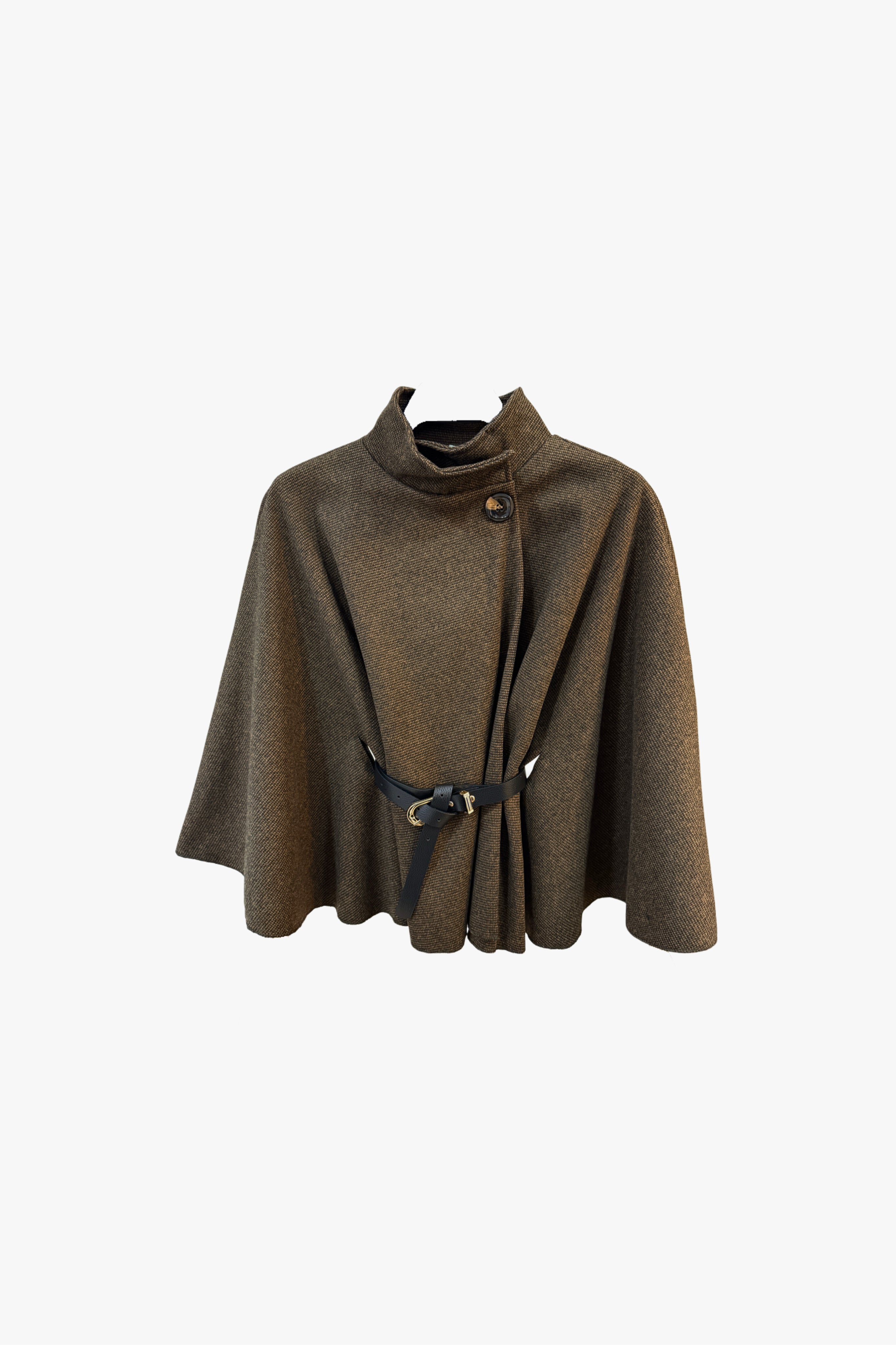 Capa cruzada con cinturón