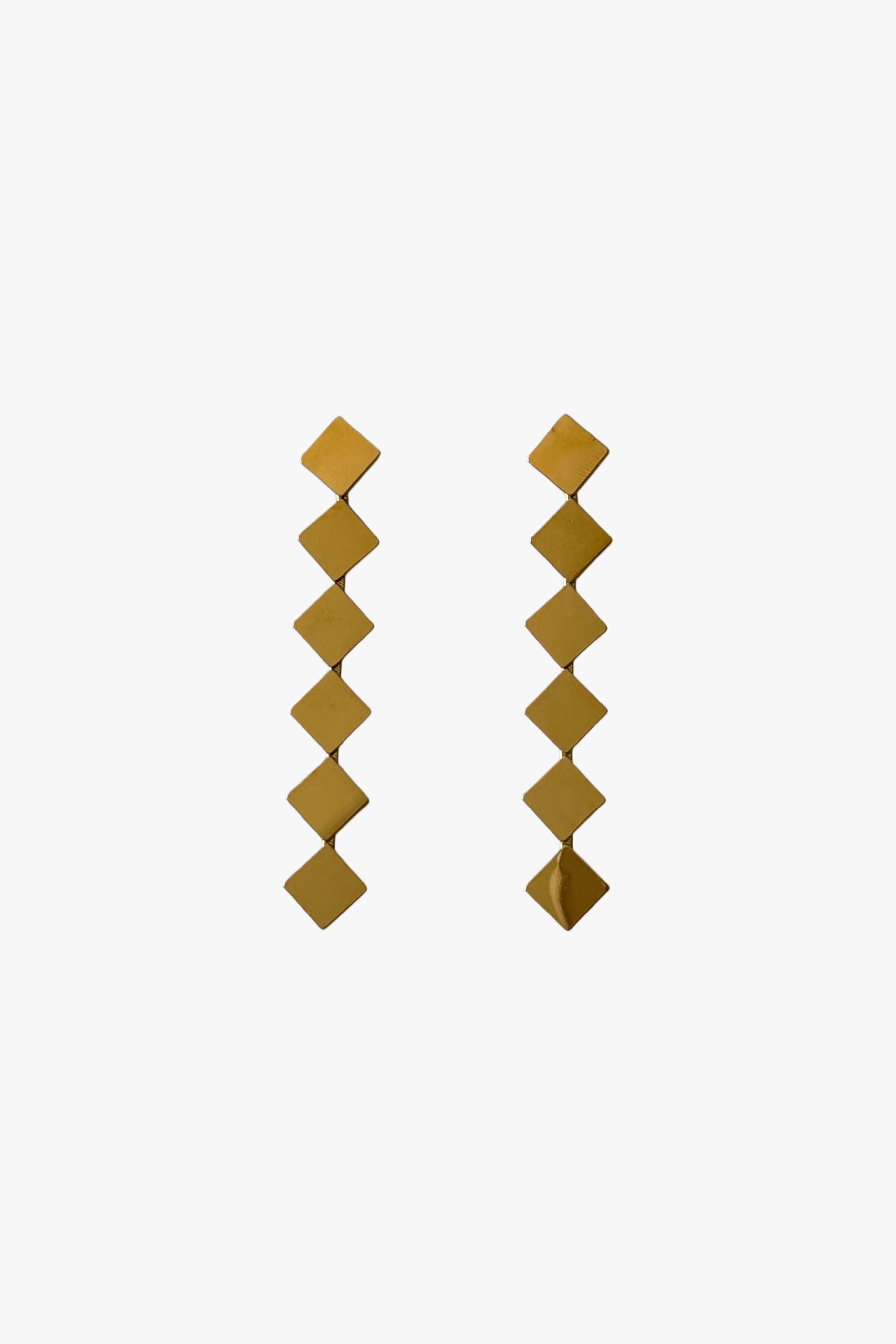 Pendientes largos rombos