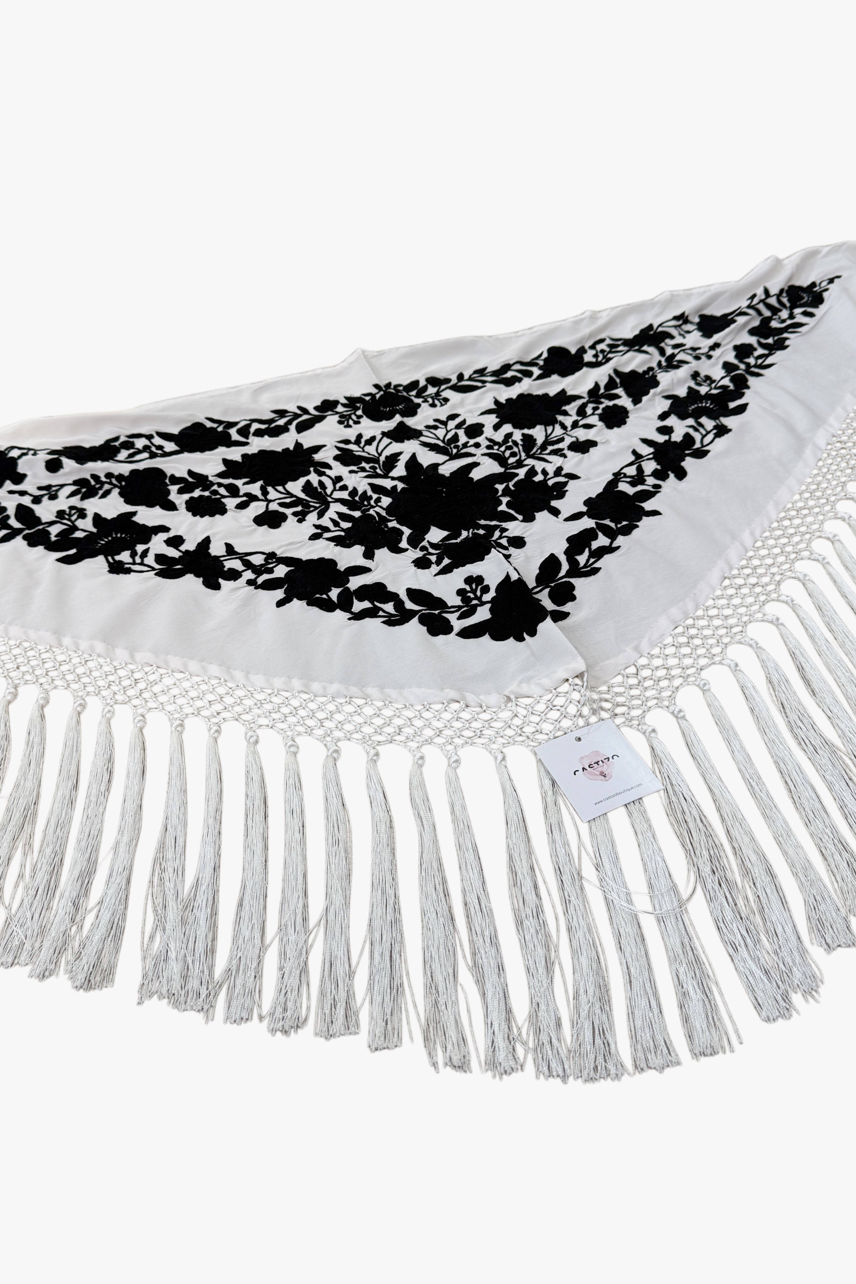Mantón Blanco | Negro