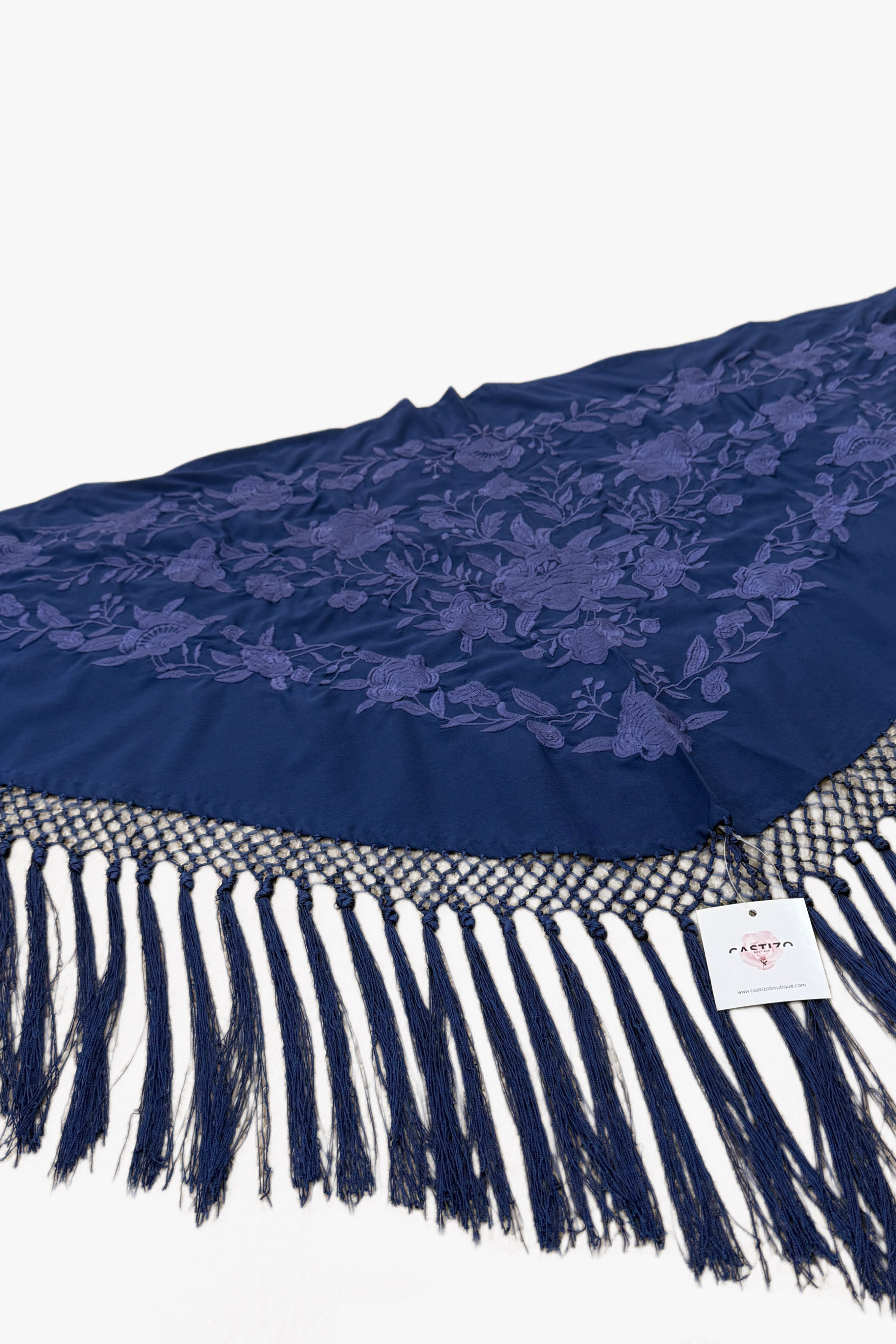 Mantón Azul Marino | Monocolor