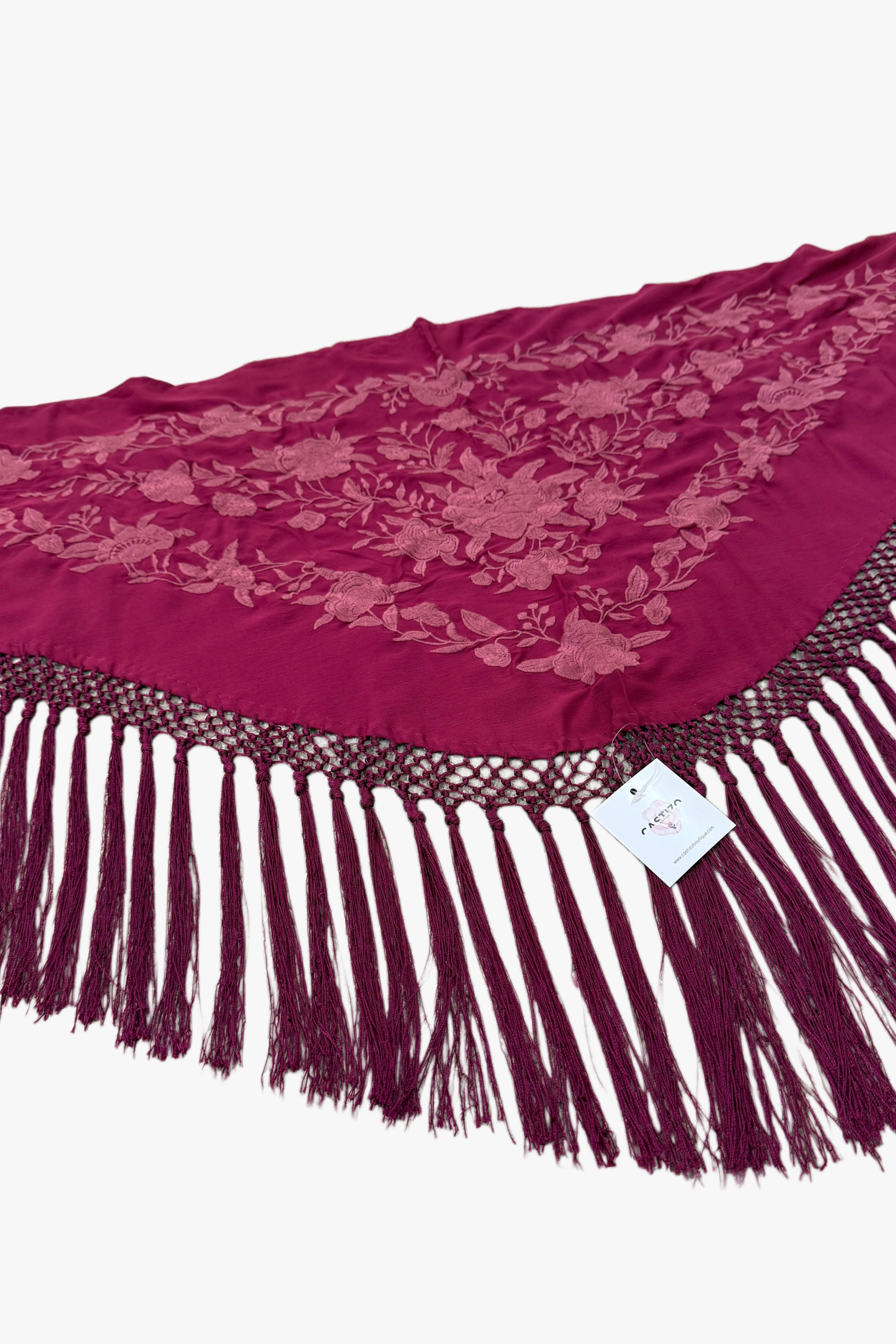 Mantón Cardenal | Monocolor