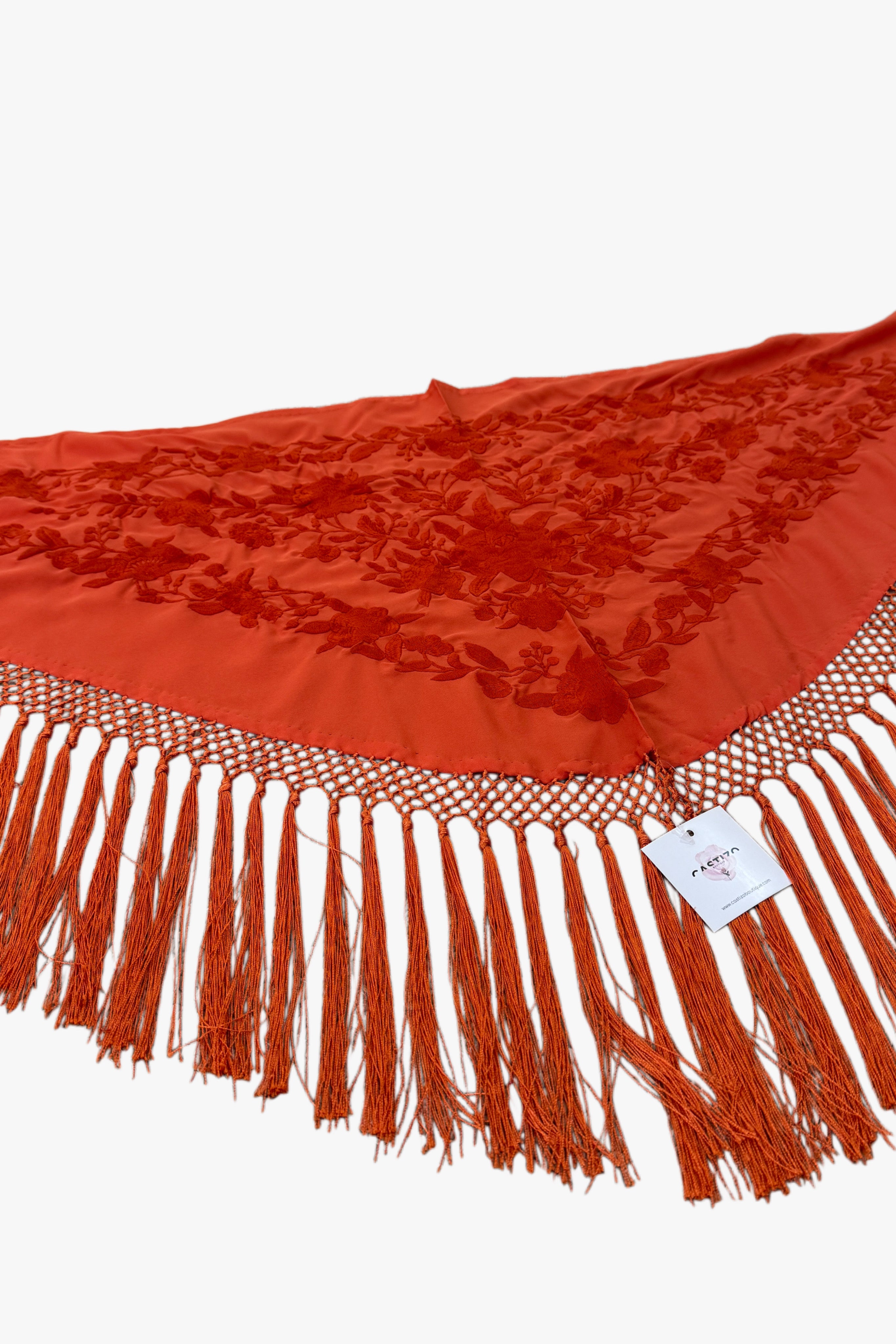 Mantón Teja | Monocolor