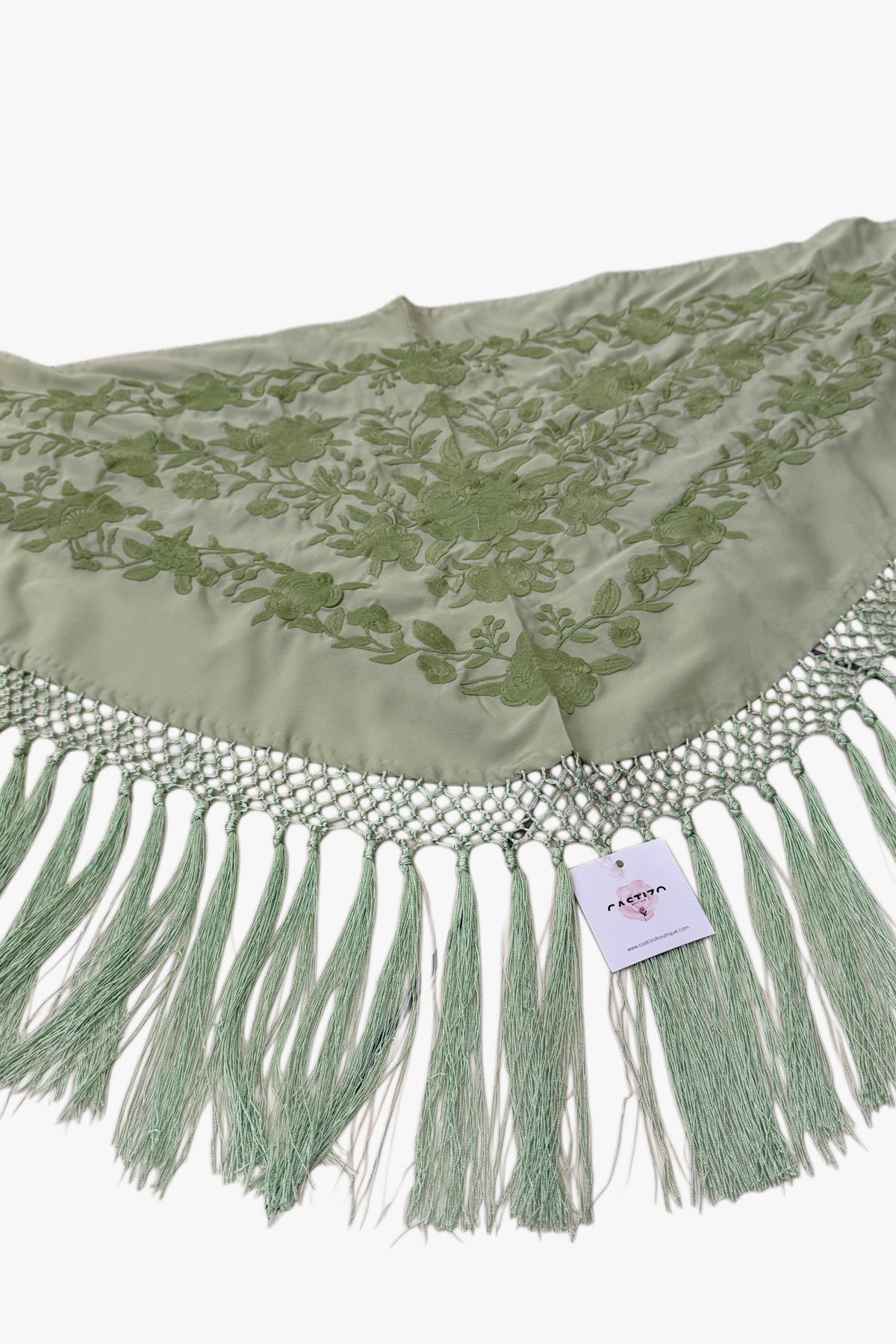 Mantón Verde Hoja | Monocolor