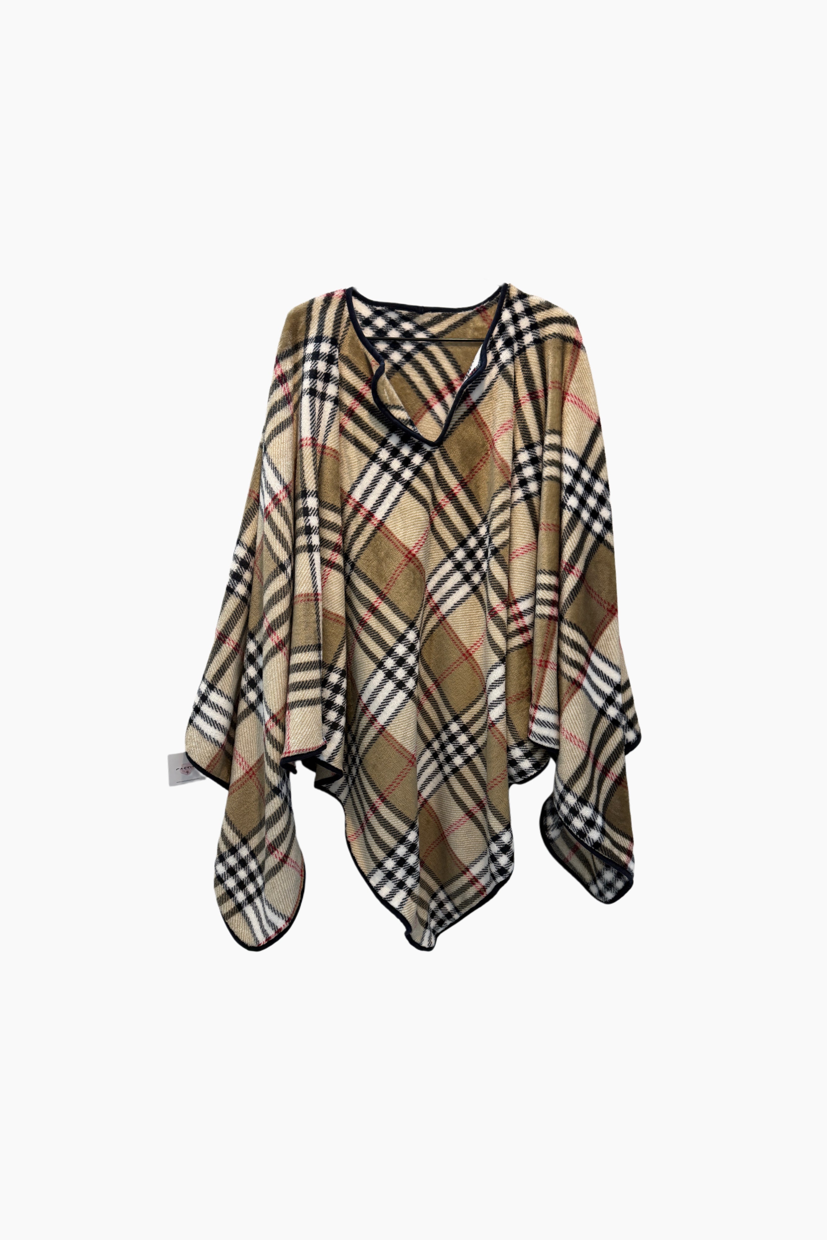 Poncho/Capa de cuadro burberry