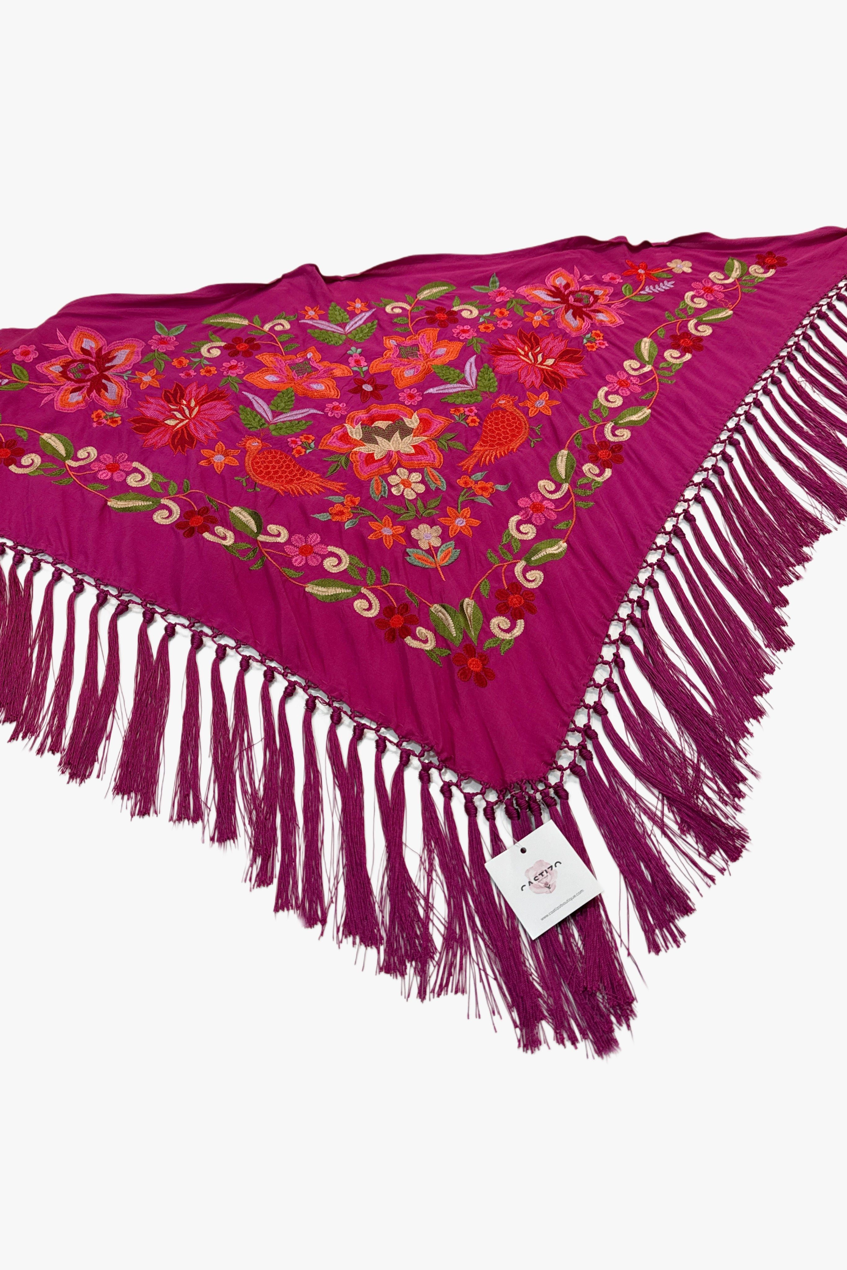 Mantoncillo seda buganvilla