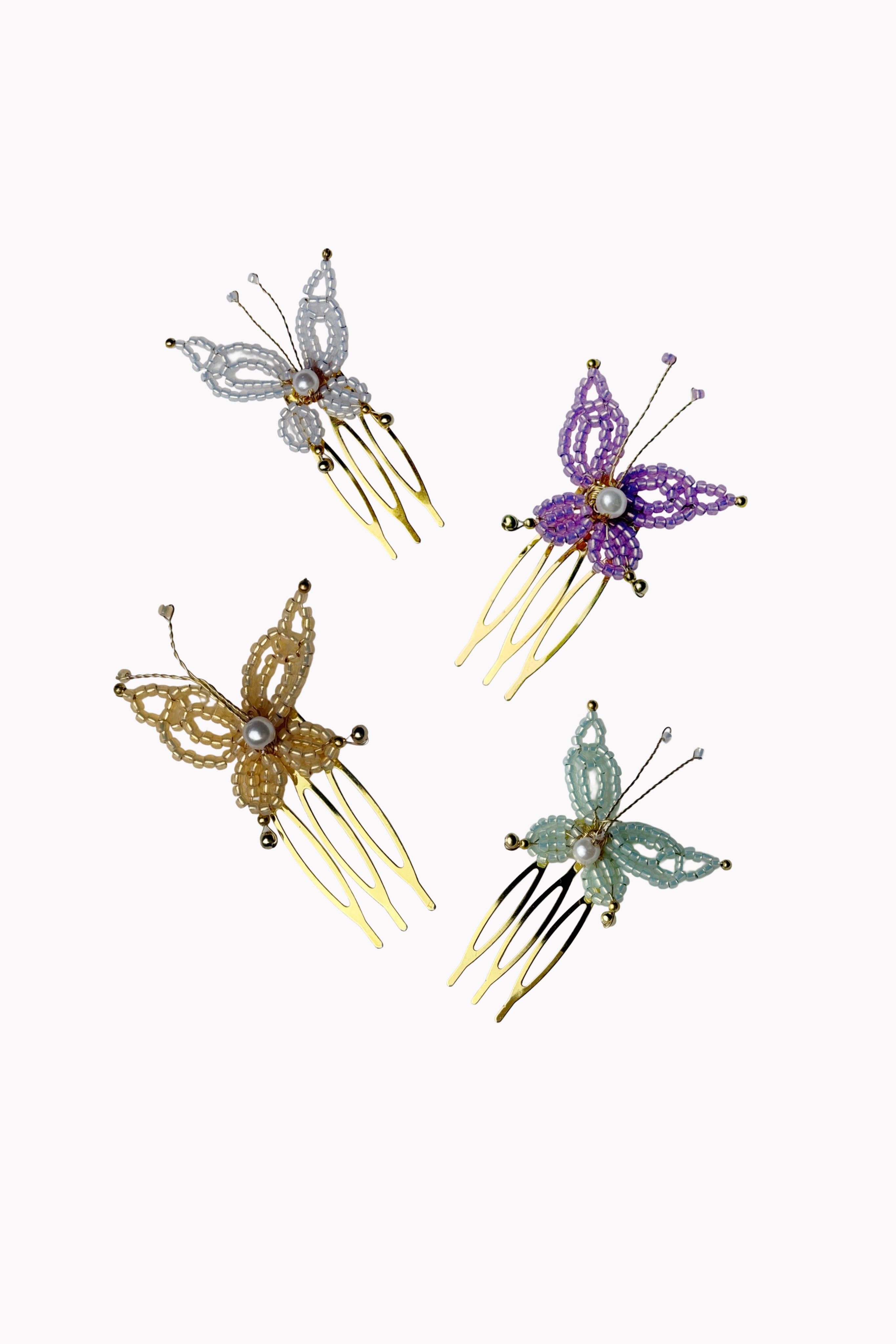 PEINECILLOS MARIPOSAS PERLA