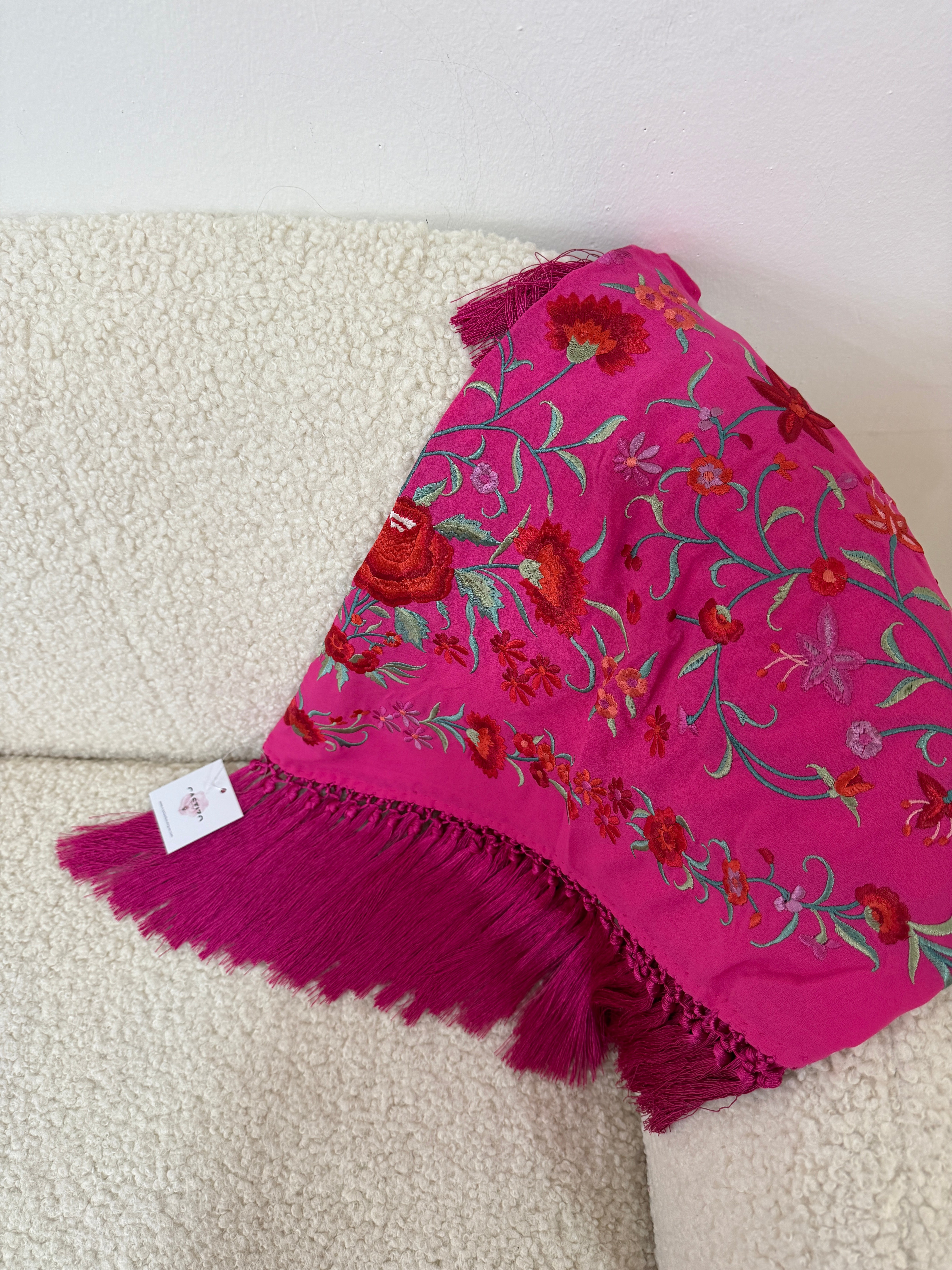 Mantoncillo fucsia clavel