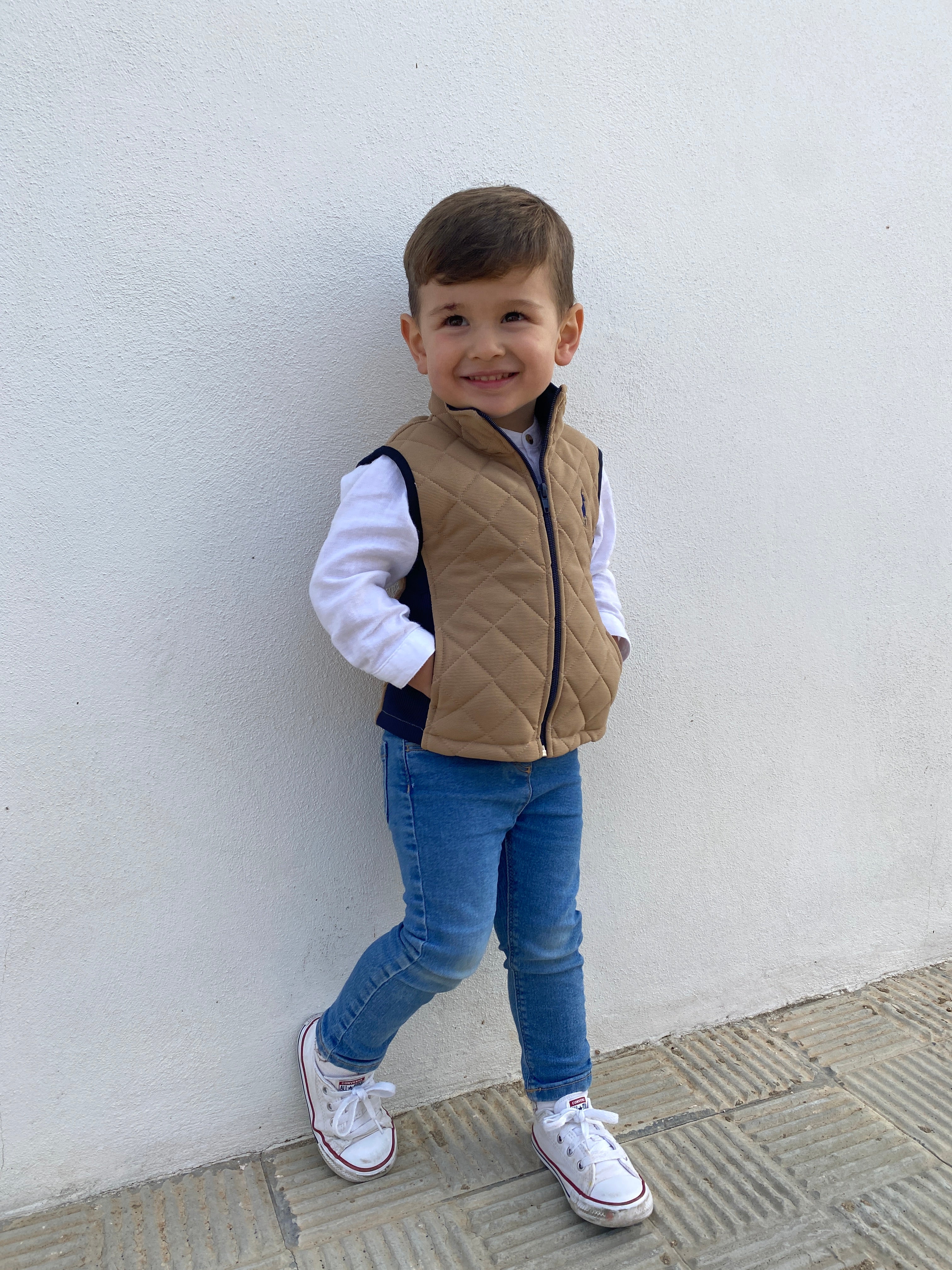 Chaleco husky beige de niñ@