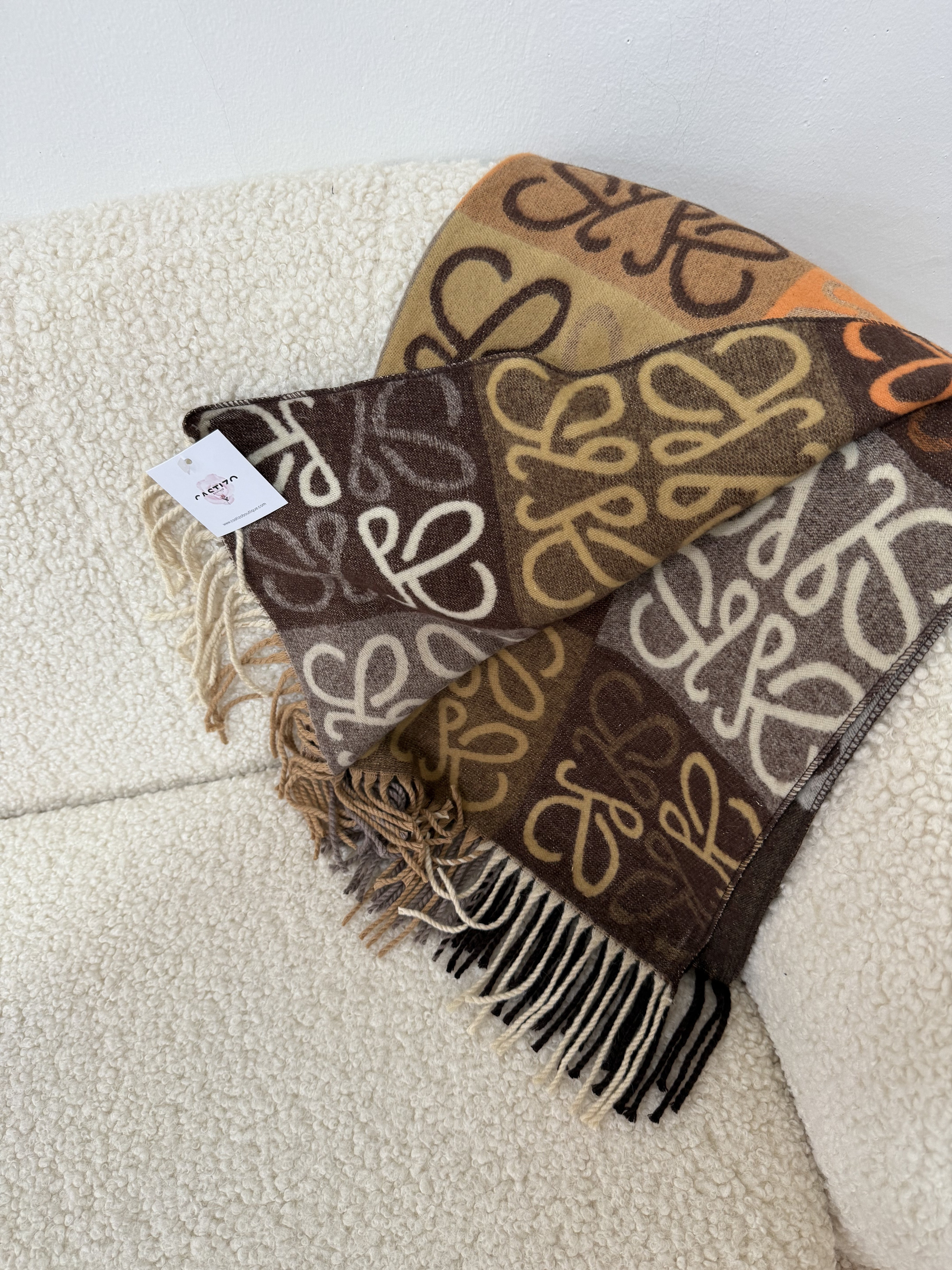 Pañoleta reversible cuadro