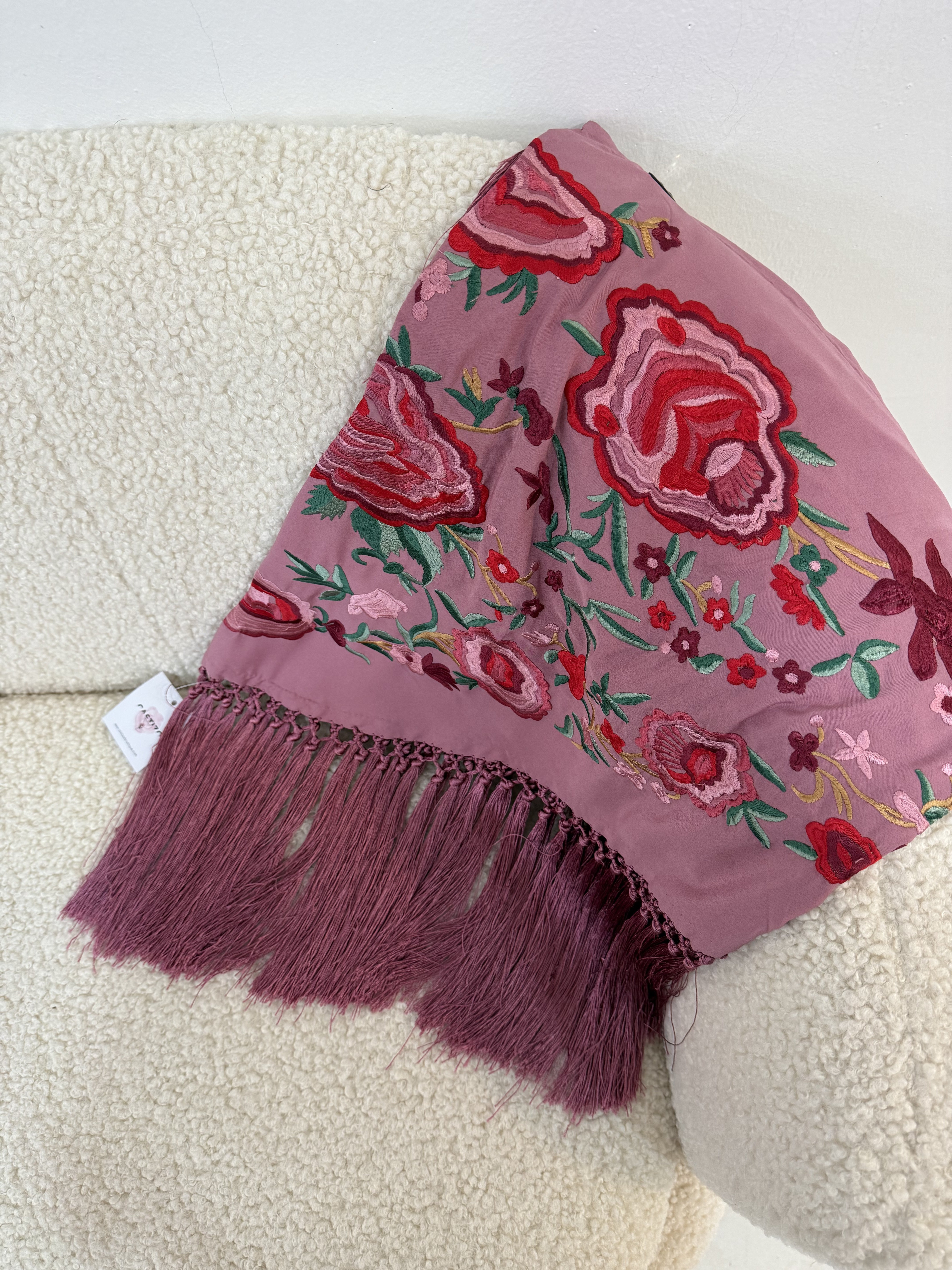 Mantoncillo Peonía rosa empolvado