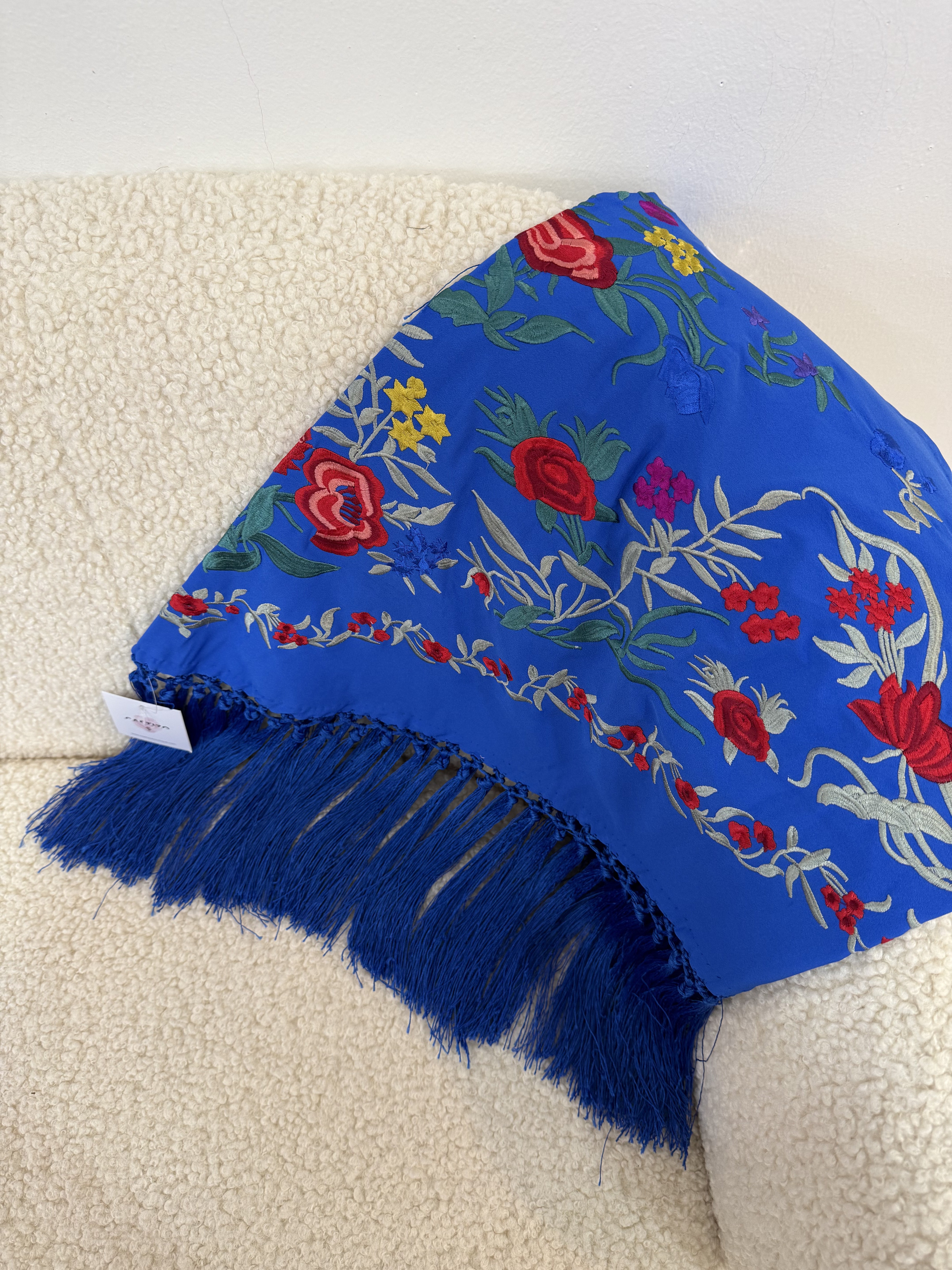 Mantoncillo Málaga azul eléctrico