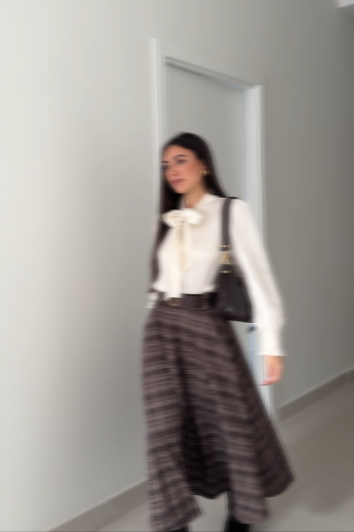 Falda Cuadros Bolsillo