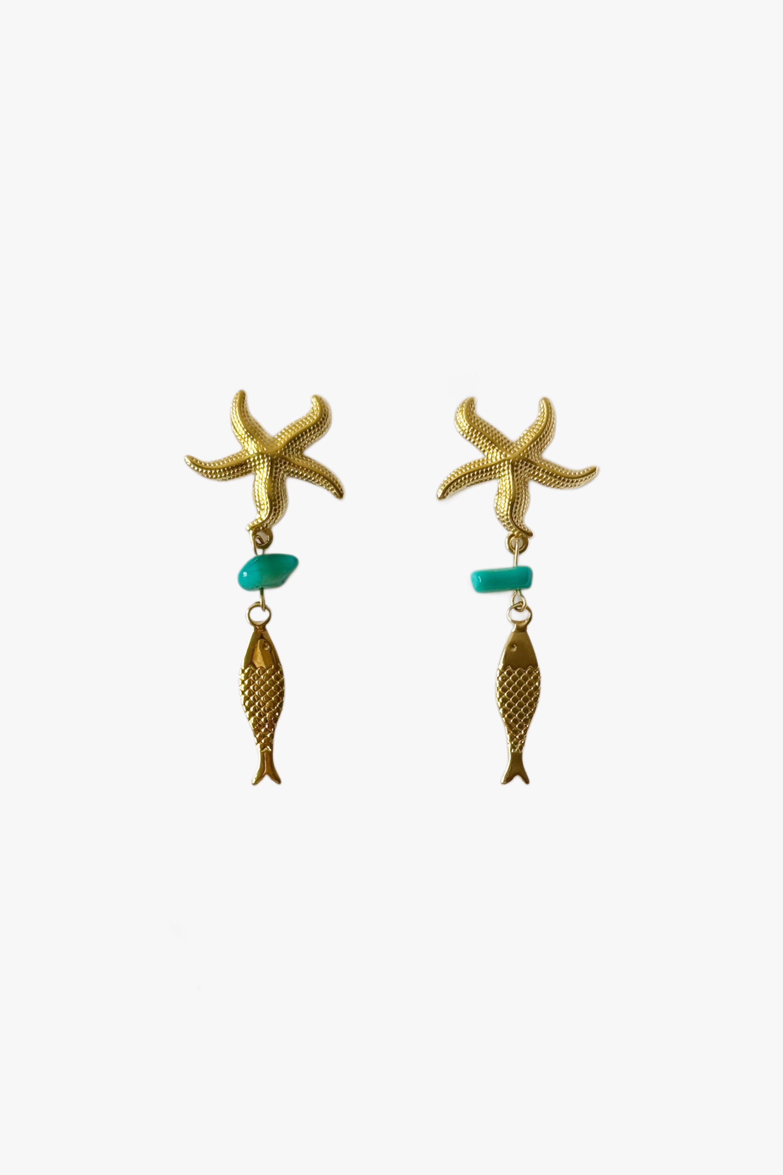 Pendientes mar turquesa