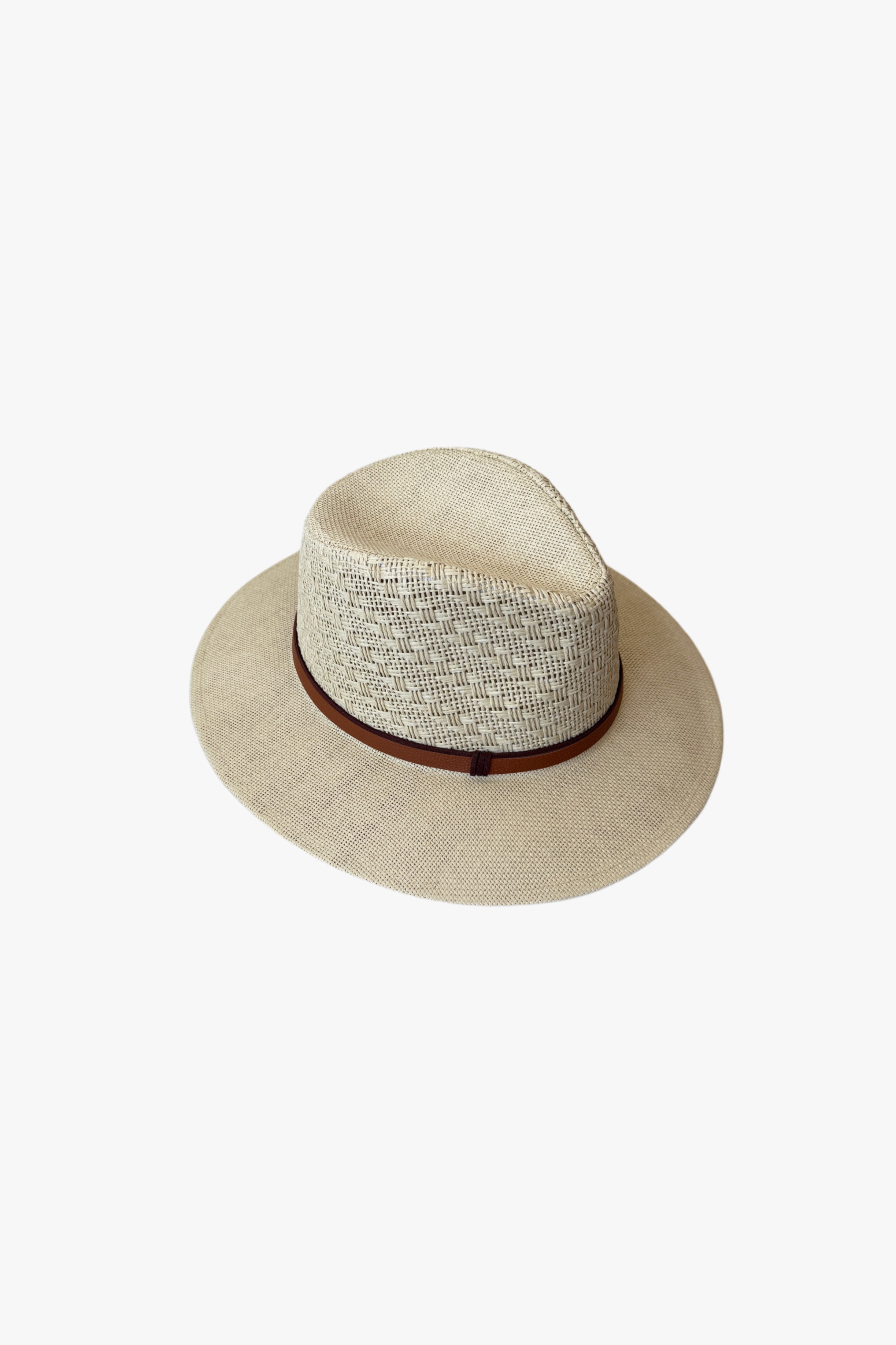Sombrero de rafia Panamá claro