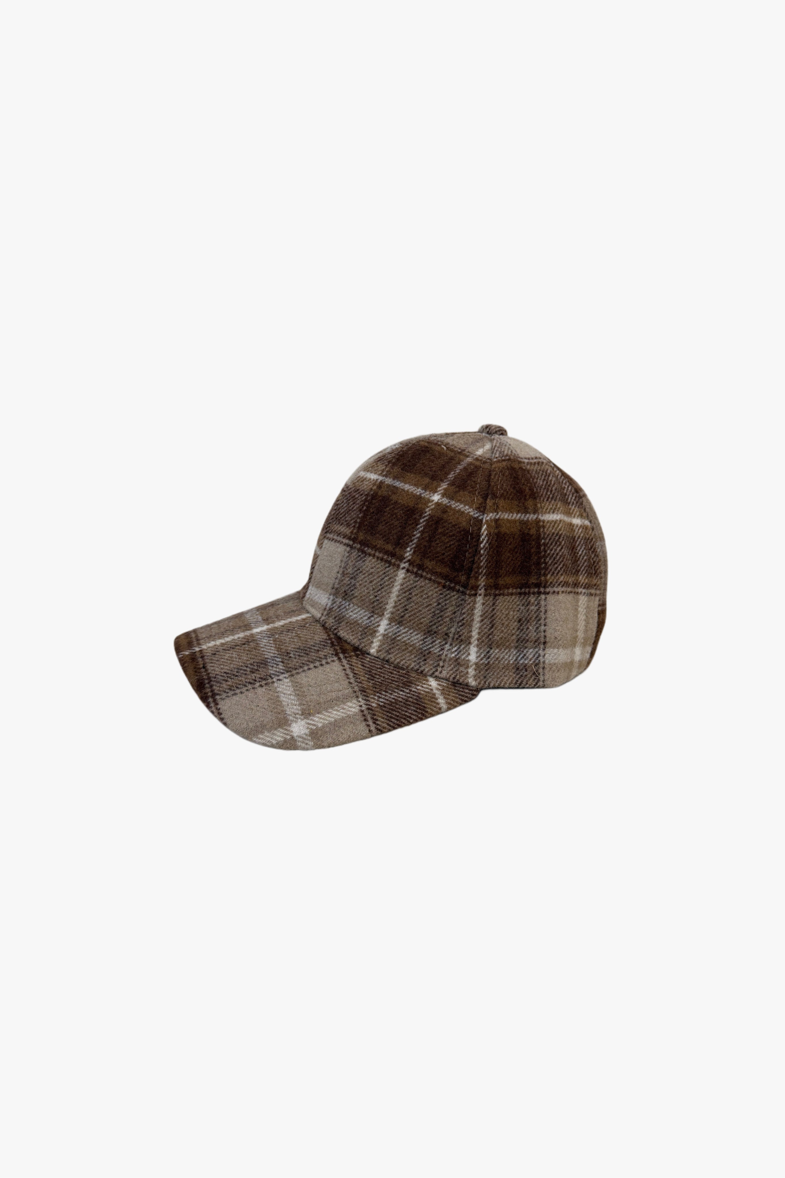 Gorra cuadritos camel unisex