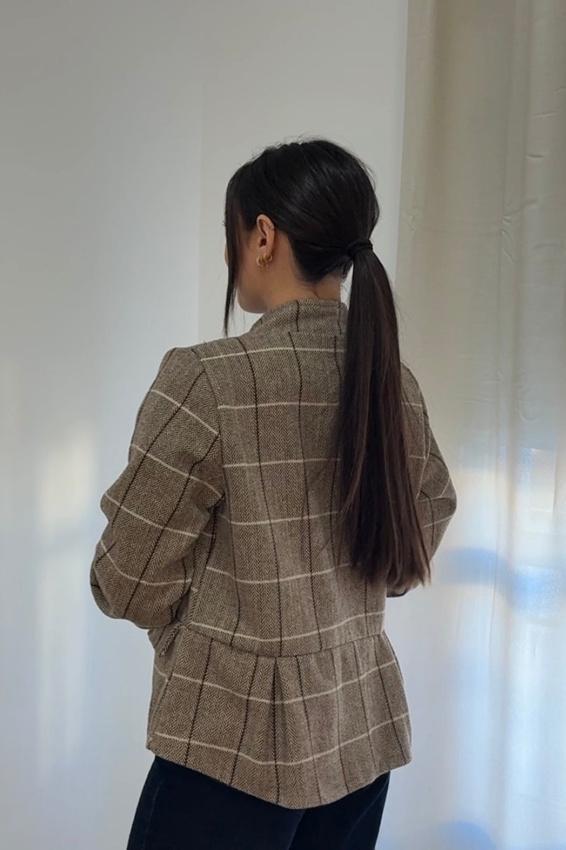 Chaqueta Espiga y Cuadros