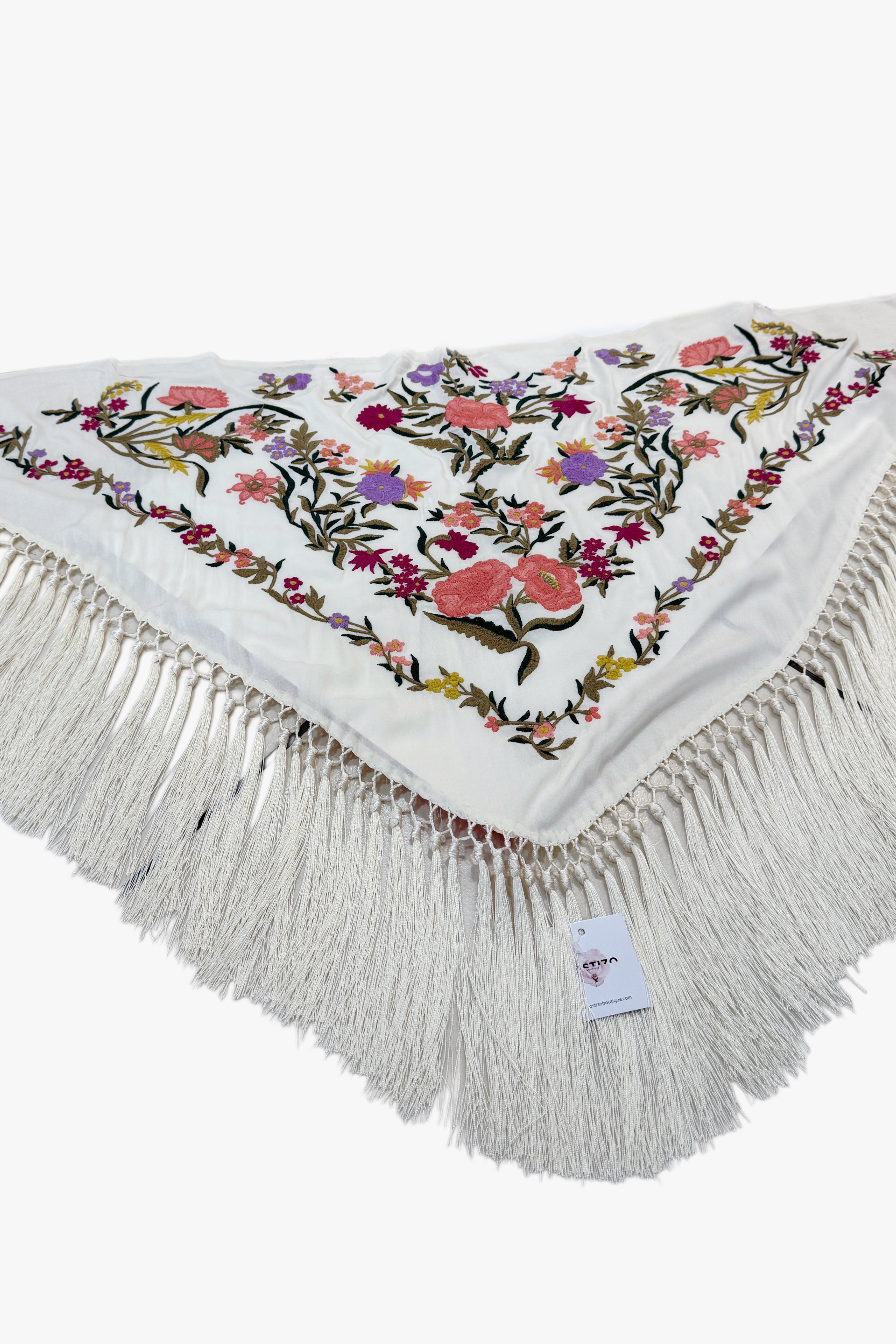 Mantoncillo Hueso-Flor grande coral | Huelva