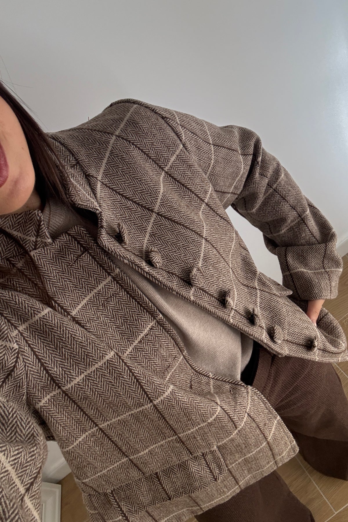 Chaqueta Espiga y Cuadros