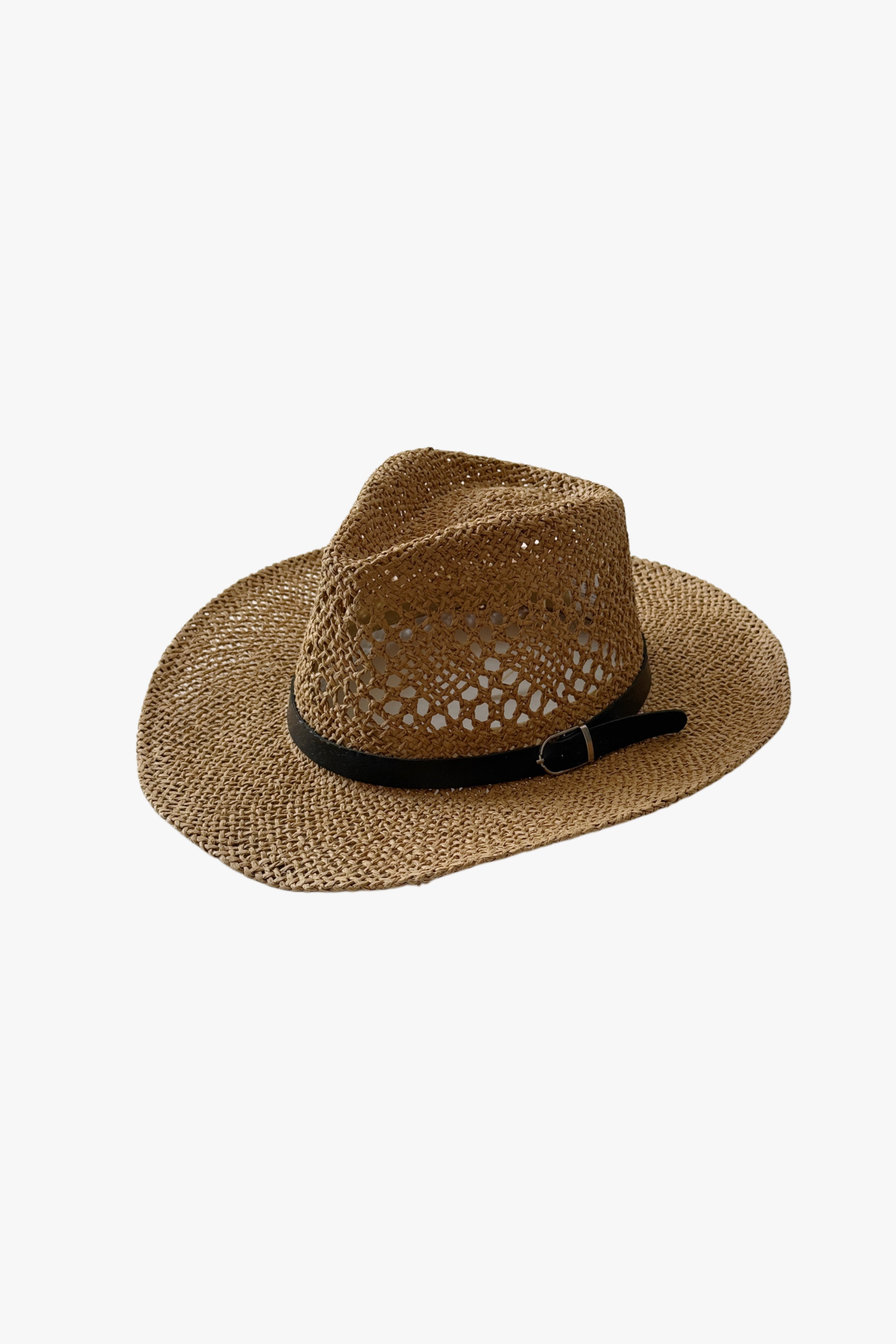 Sombrero de paja detalle cinturón