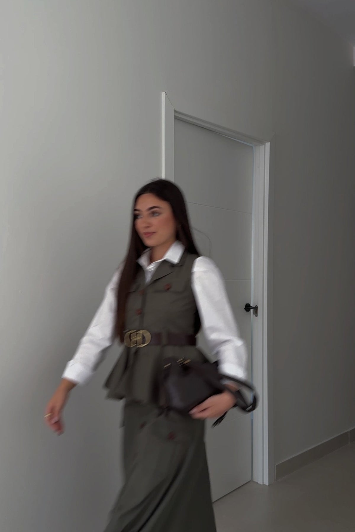 Falda Safari Kaki