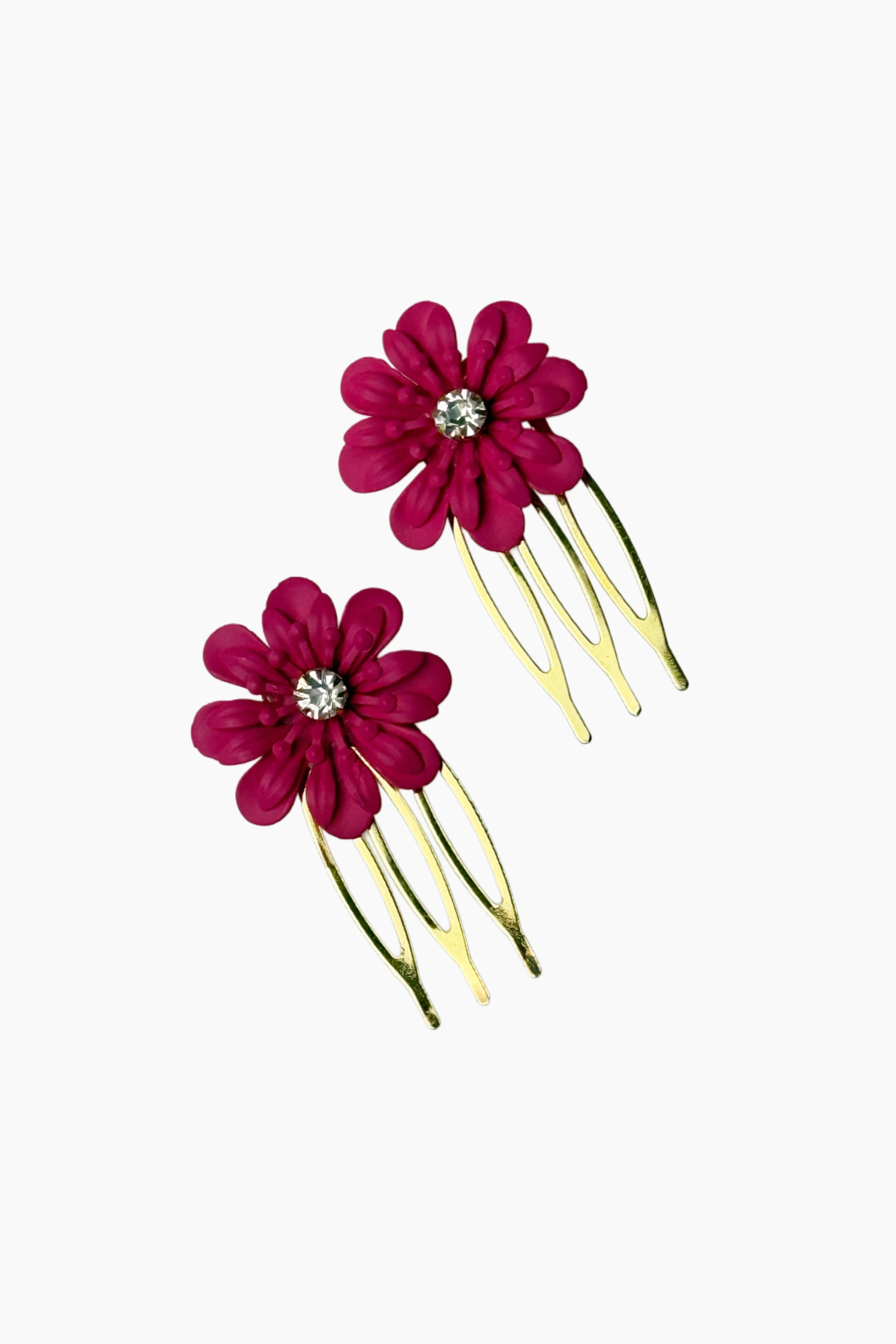 Peinecillos fucsia florecita [Pack]