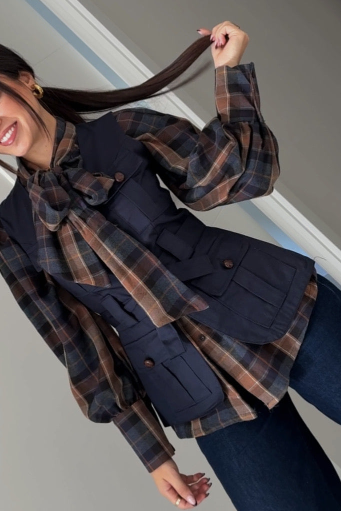 Blusa Cuadros Carla