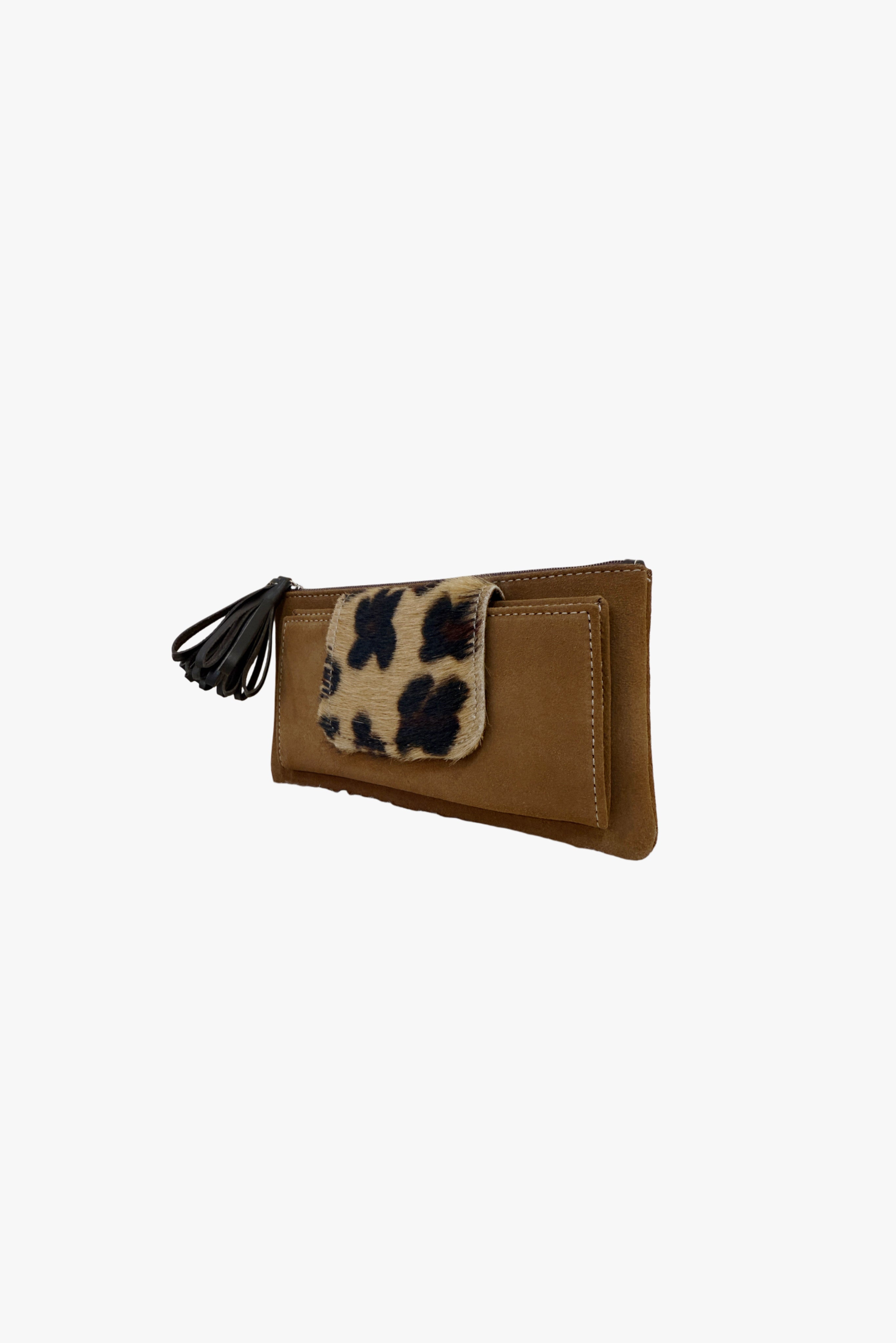 Cartera camel animal print (Mujer)