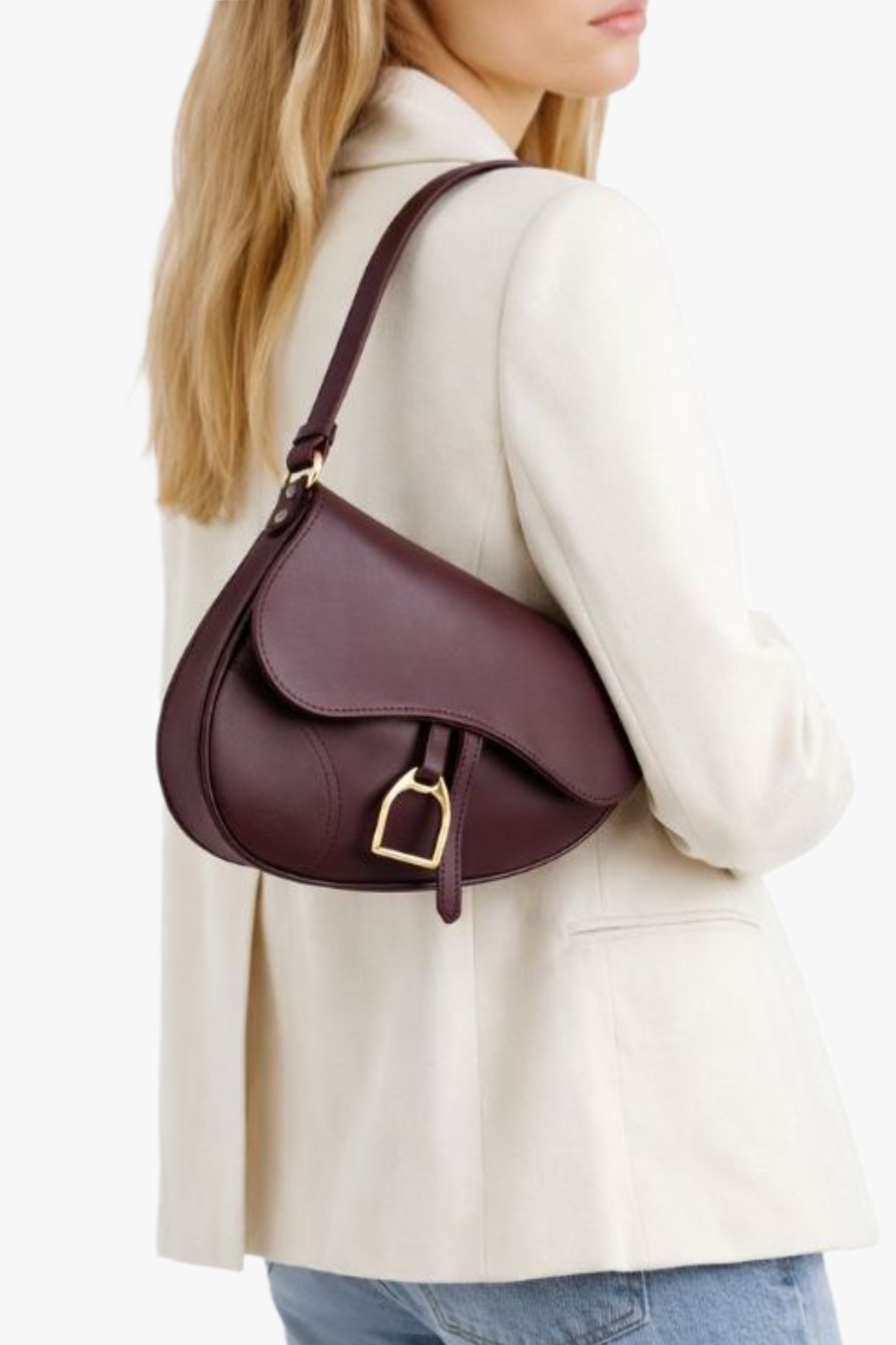 Bolso de hombro piel