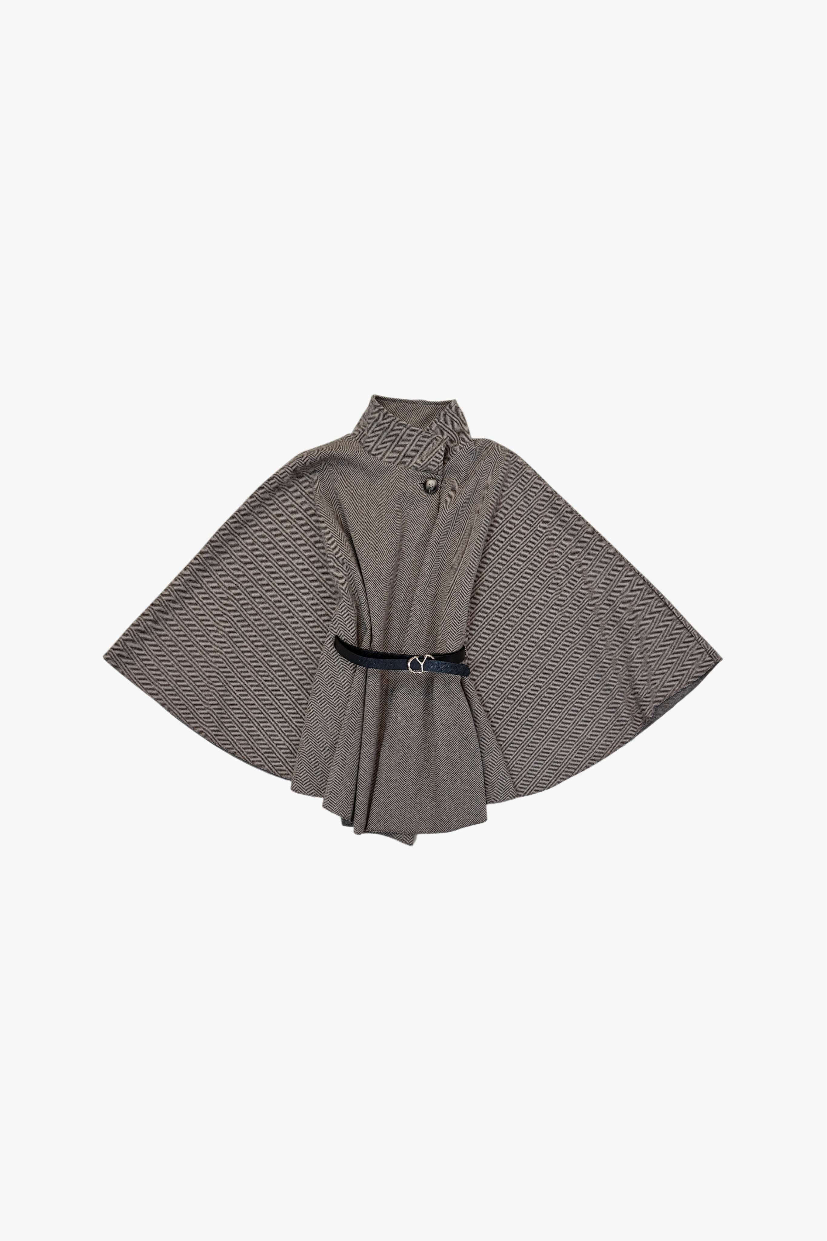 Capa cruzada con cinturón