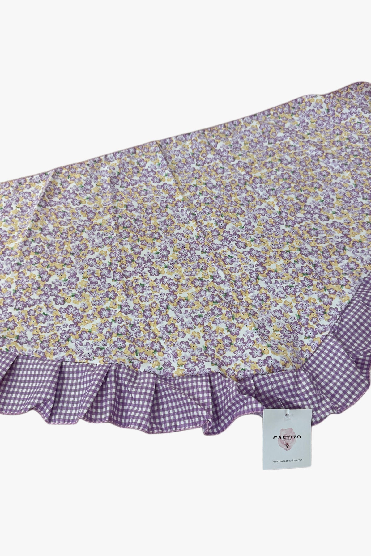 Pañoleta Malva Flores
