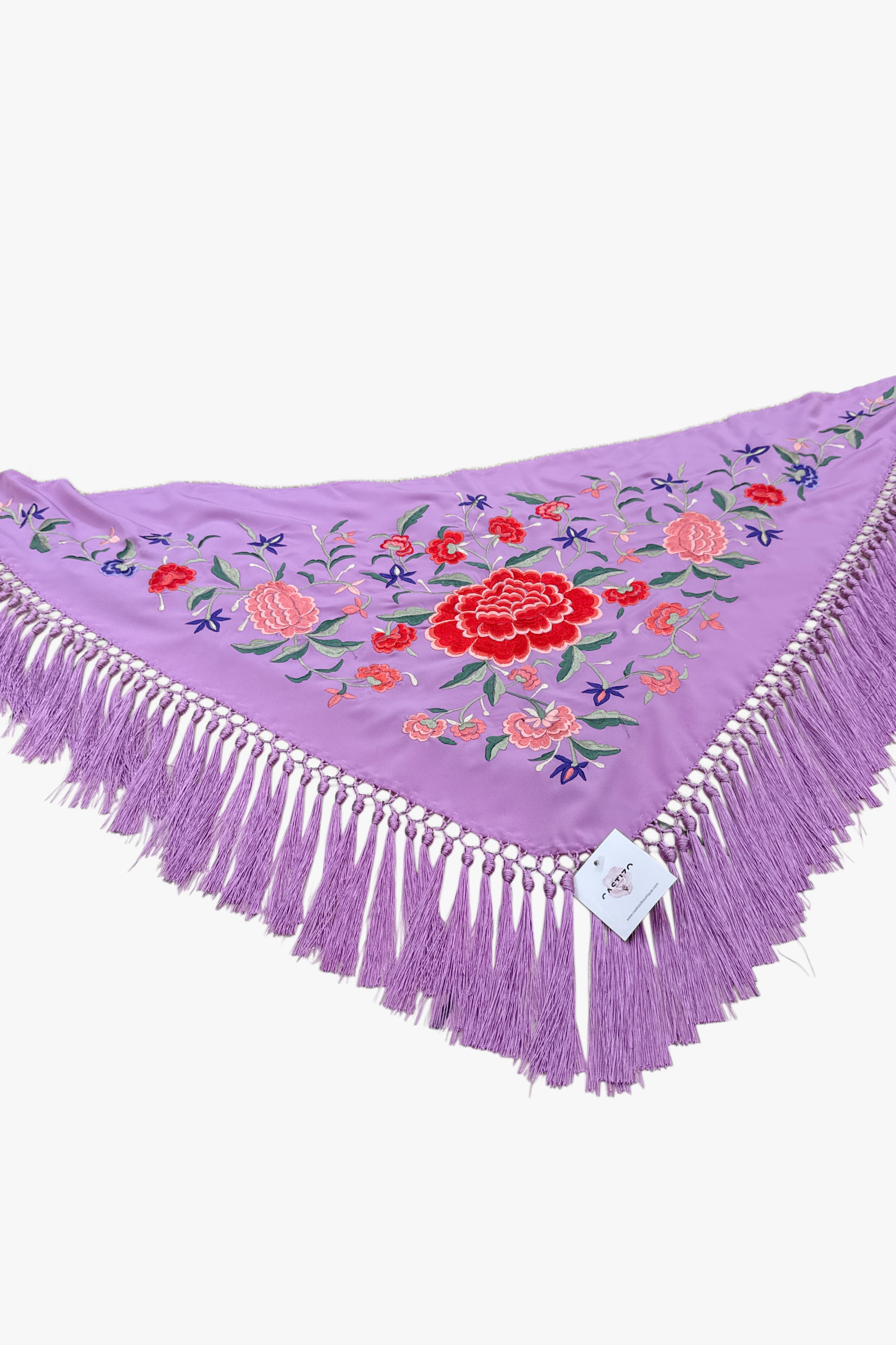 Mantoncillo Malva/Coral Fuerte | Peonía