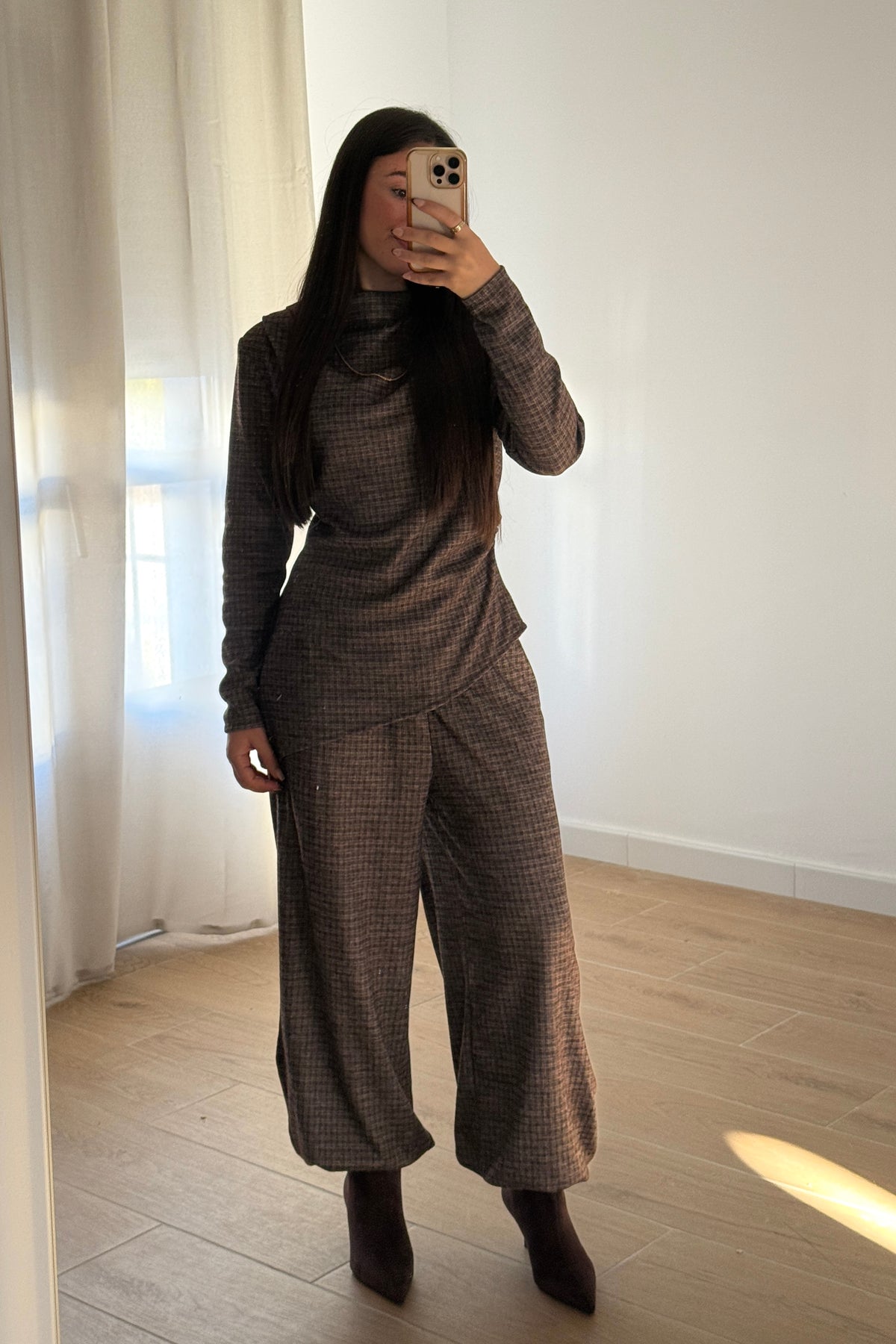Conjunto Cuadros Kaki