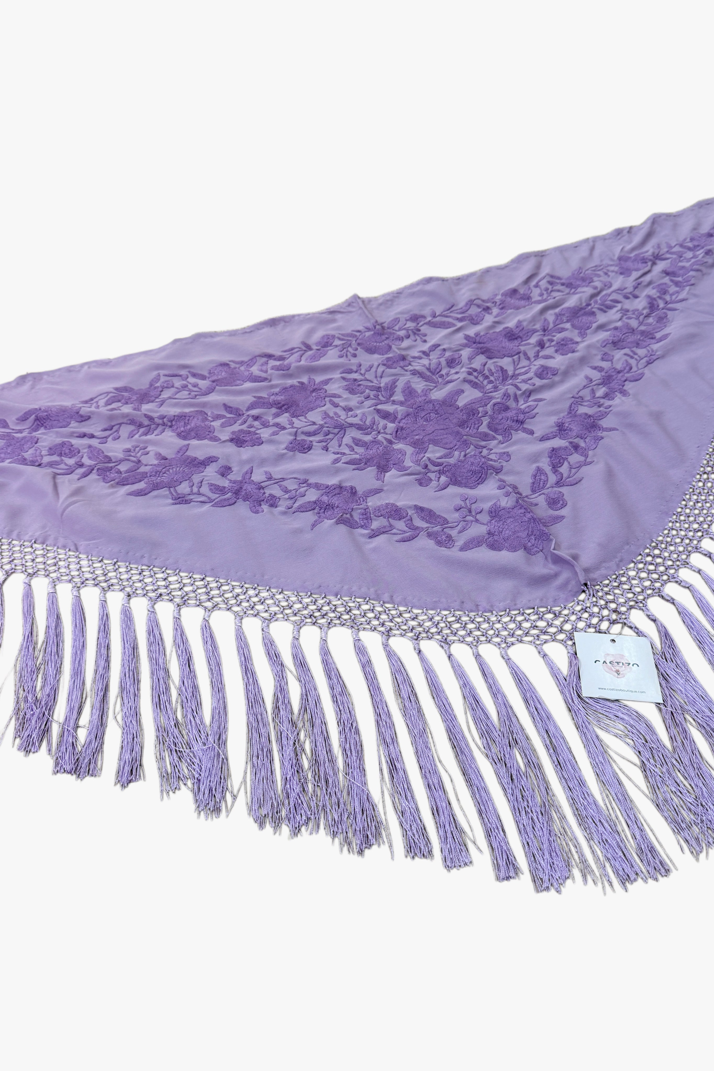 Mantón Malva | Monocolor