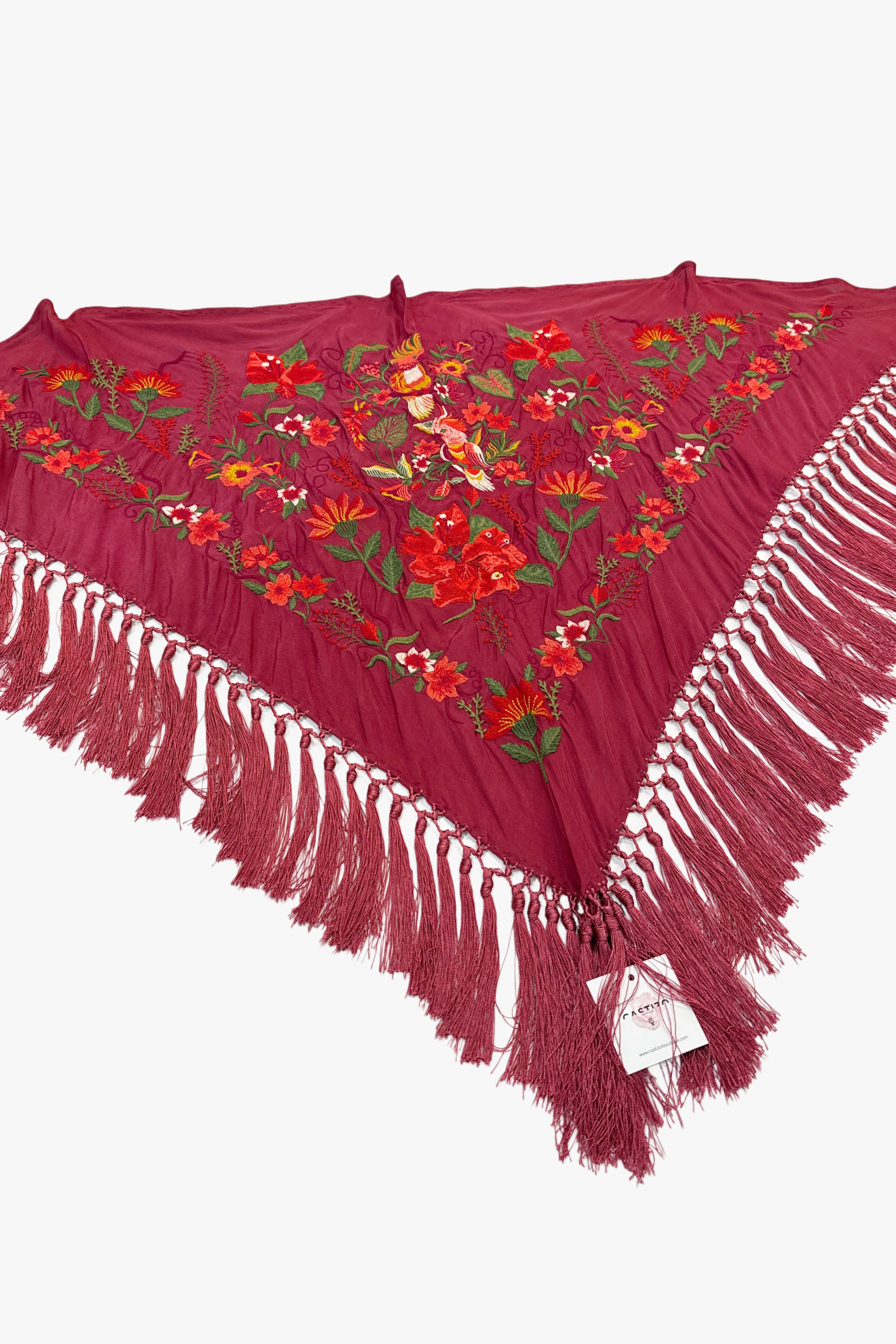 Mantoncillo seda cereza