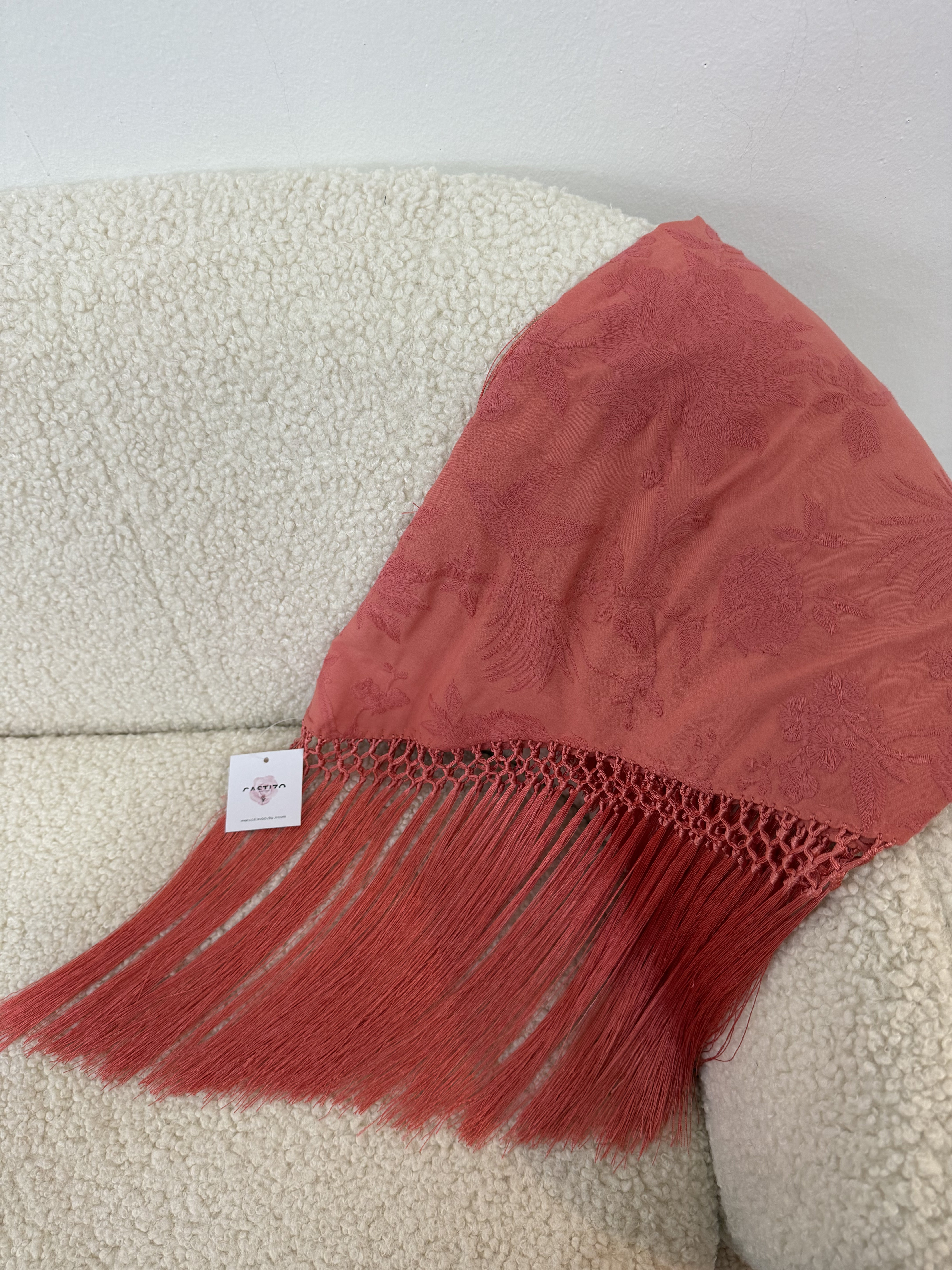 Mantoncillo Alba coral monocolor