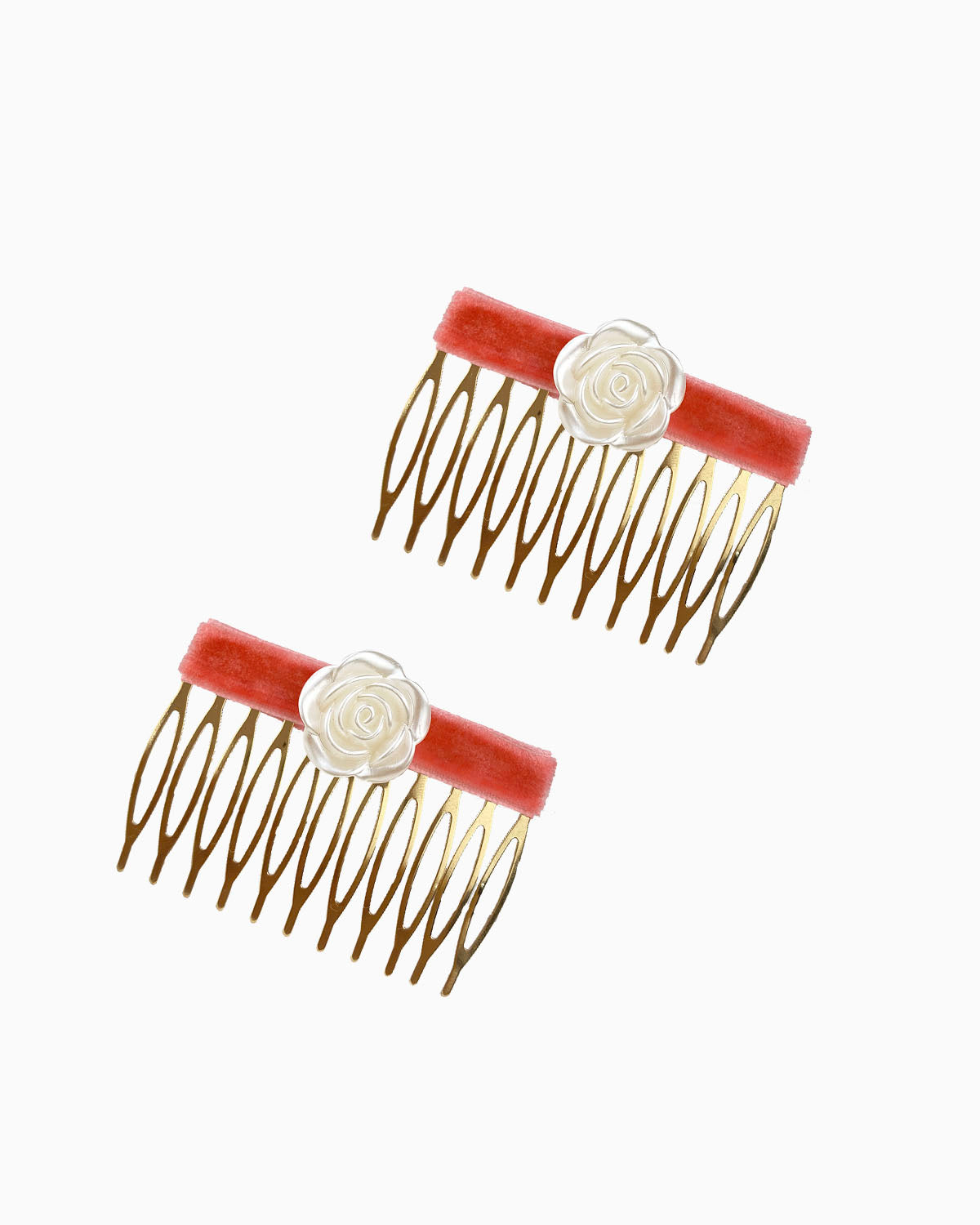 Peinecillos terciopelo flor [Pack]